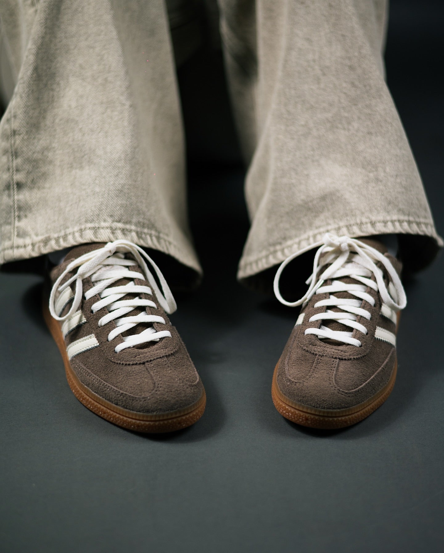 adidas Handball Spezial Earth Strata Gum (Women's), Lifestyle View 2, SKU IF6490