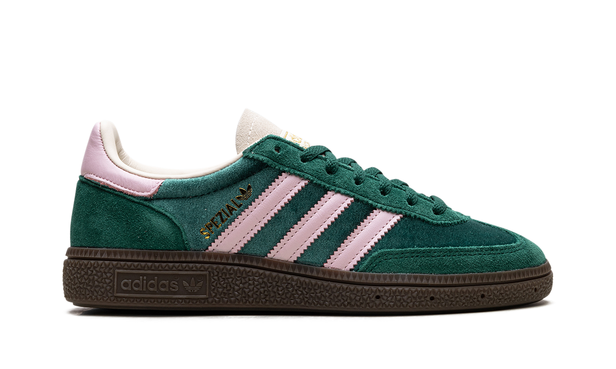 adidas handball spezial green pink velvet women s+JI2648+right view