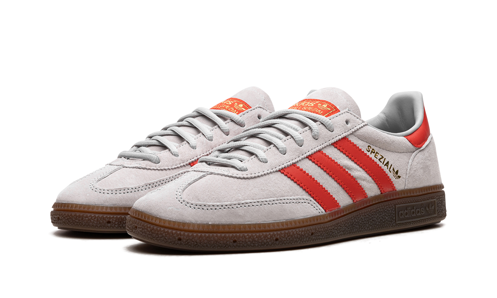 adidas handball spezial grey hi res red+EF5747+diagnol left view