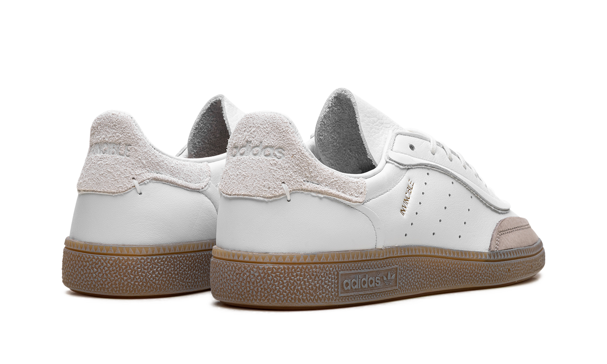 adidas handball spezial invincible crystal white grey+JQ2376+diagnol right behind view