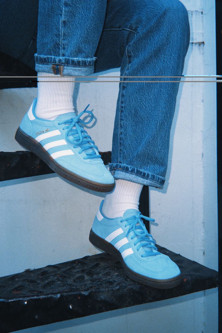 adidas Handball Spezial Light Blue, Lifestyle View 5, SKU BD7632