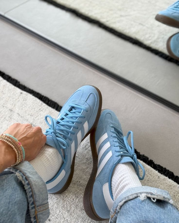 adidas Handball Spezial Light Blue, Lifestyle View 2, SKU BD7632