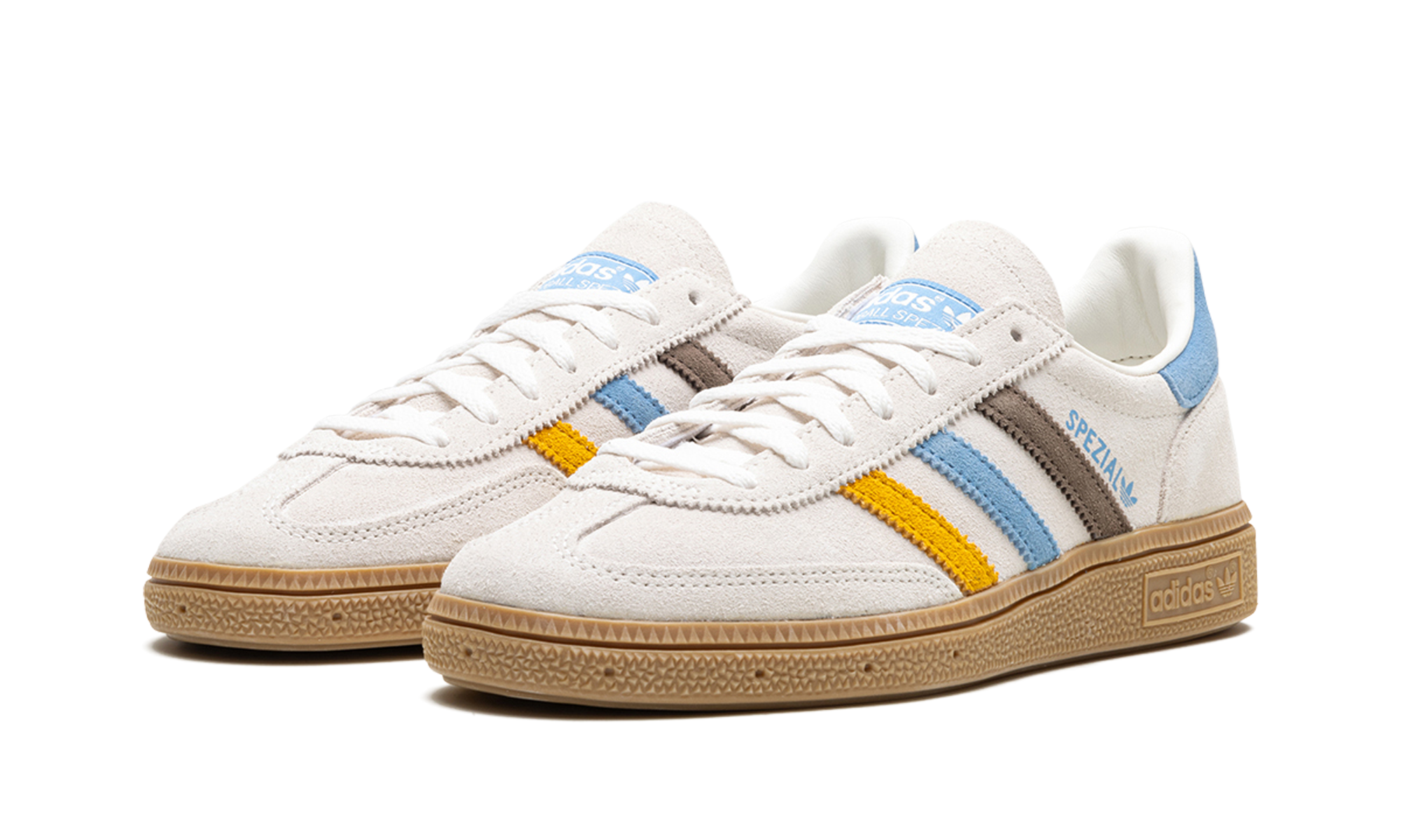 adidas handball spezial light blue earth strata women s+IG1975+diagnol left view