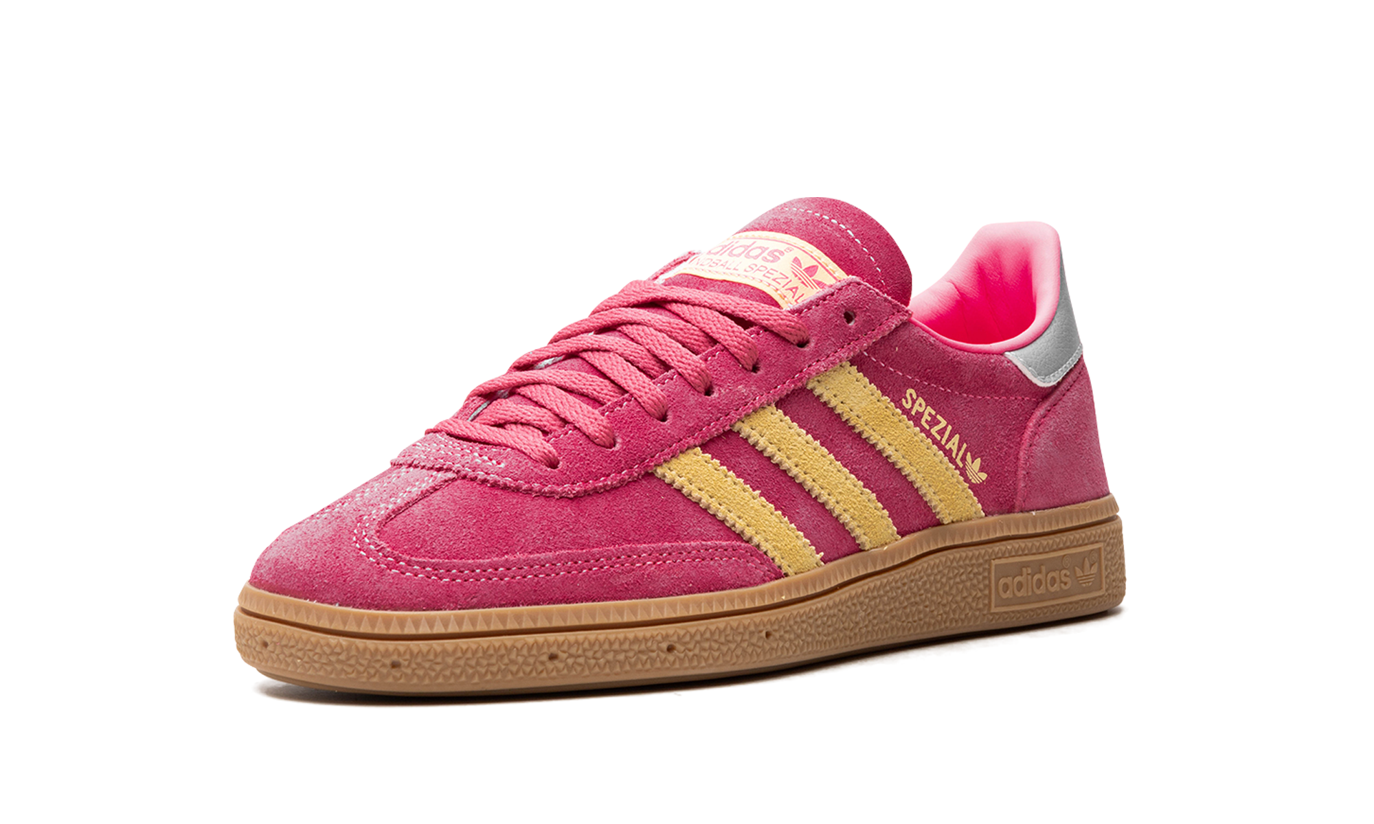 adidas handball spezial lucid pink almost yellow women s+JI1407+left diagnol single view