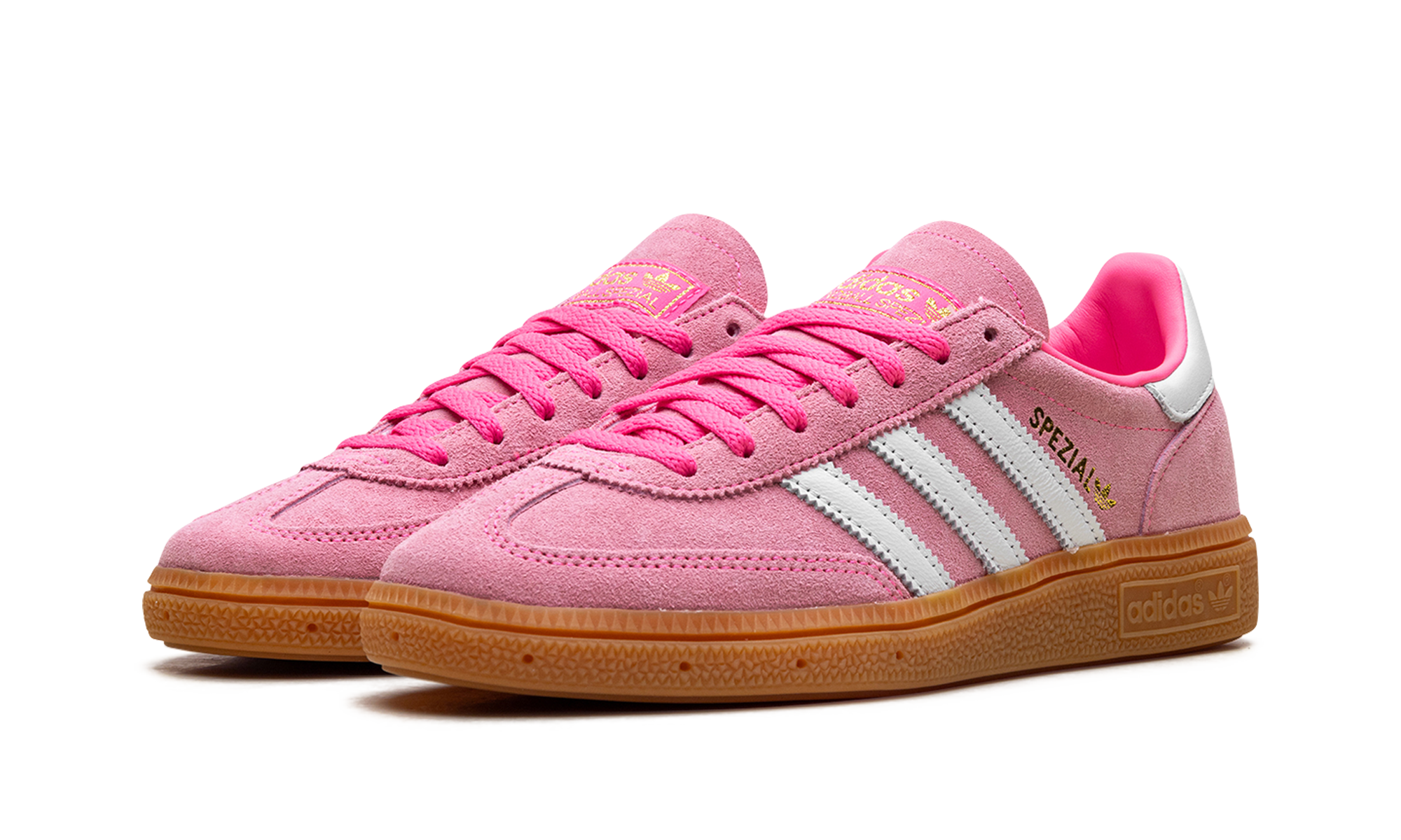 adidas handball spezial lucid pink white women s+JI2654+diagnol left view