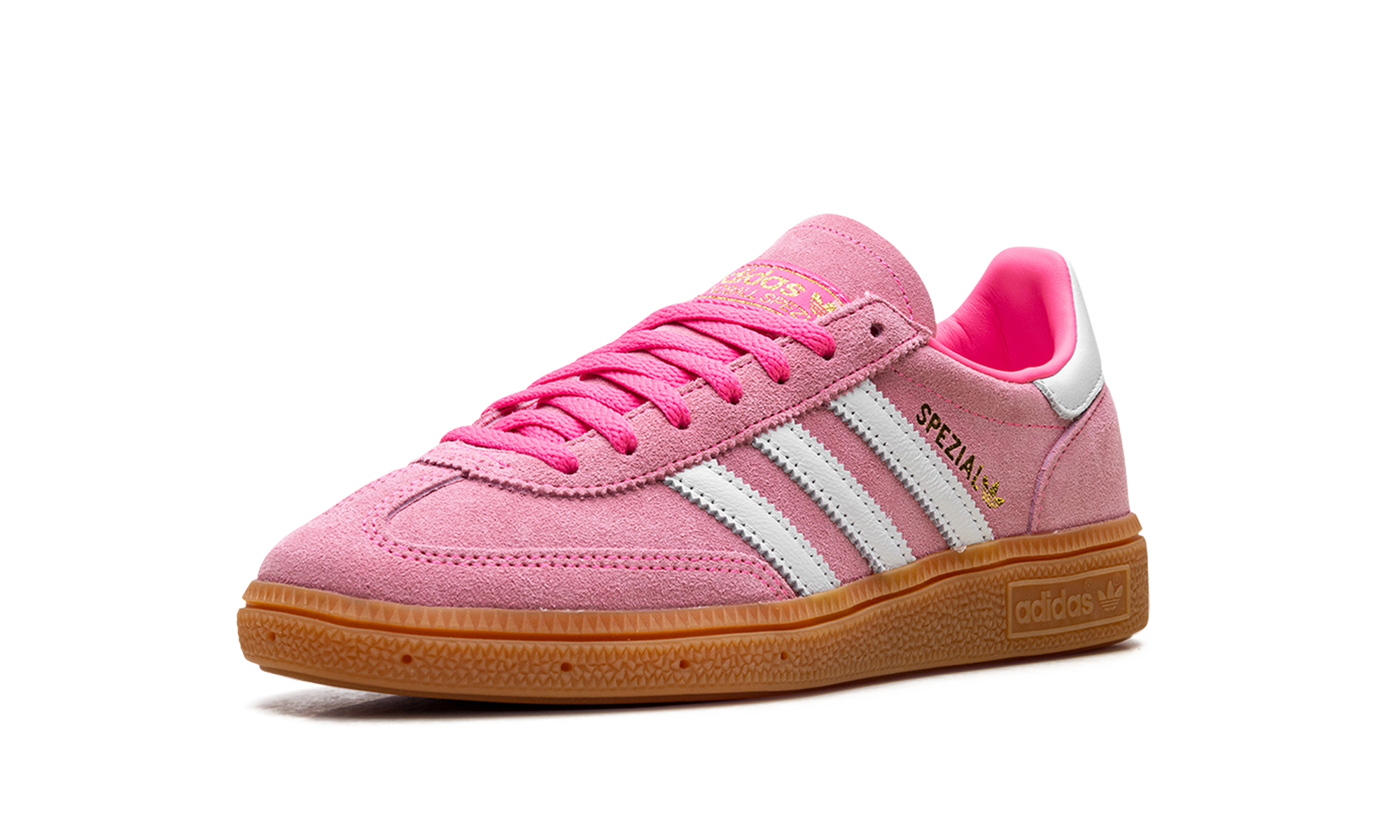 adidas handball spezial lucid pink white women s+JI2654+left diagnol single view