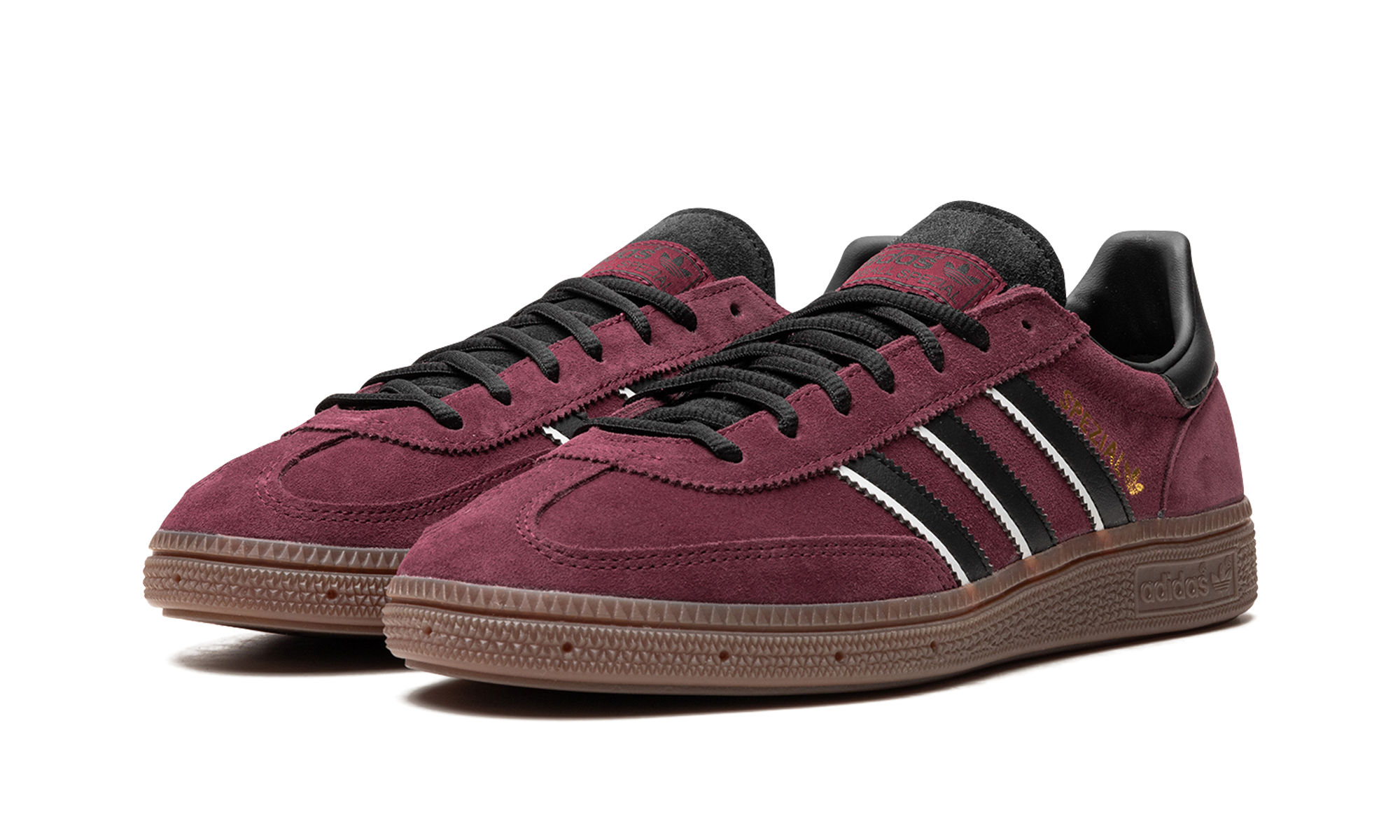 adidas handball spezial maroon black gum+IG6184+diagnol left view