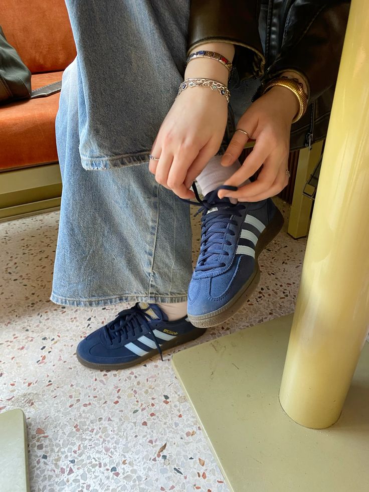 adidas Handball Spezial Navy Gum, Lifestyle View 1, SKU BD7633