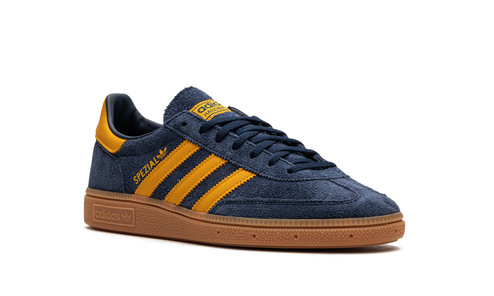 adidas handball spezial night indigo yellow+IF6565+diagnol right view