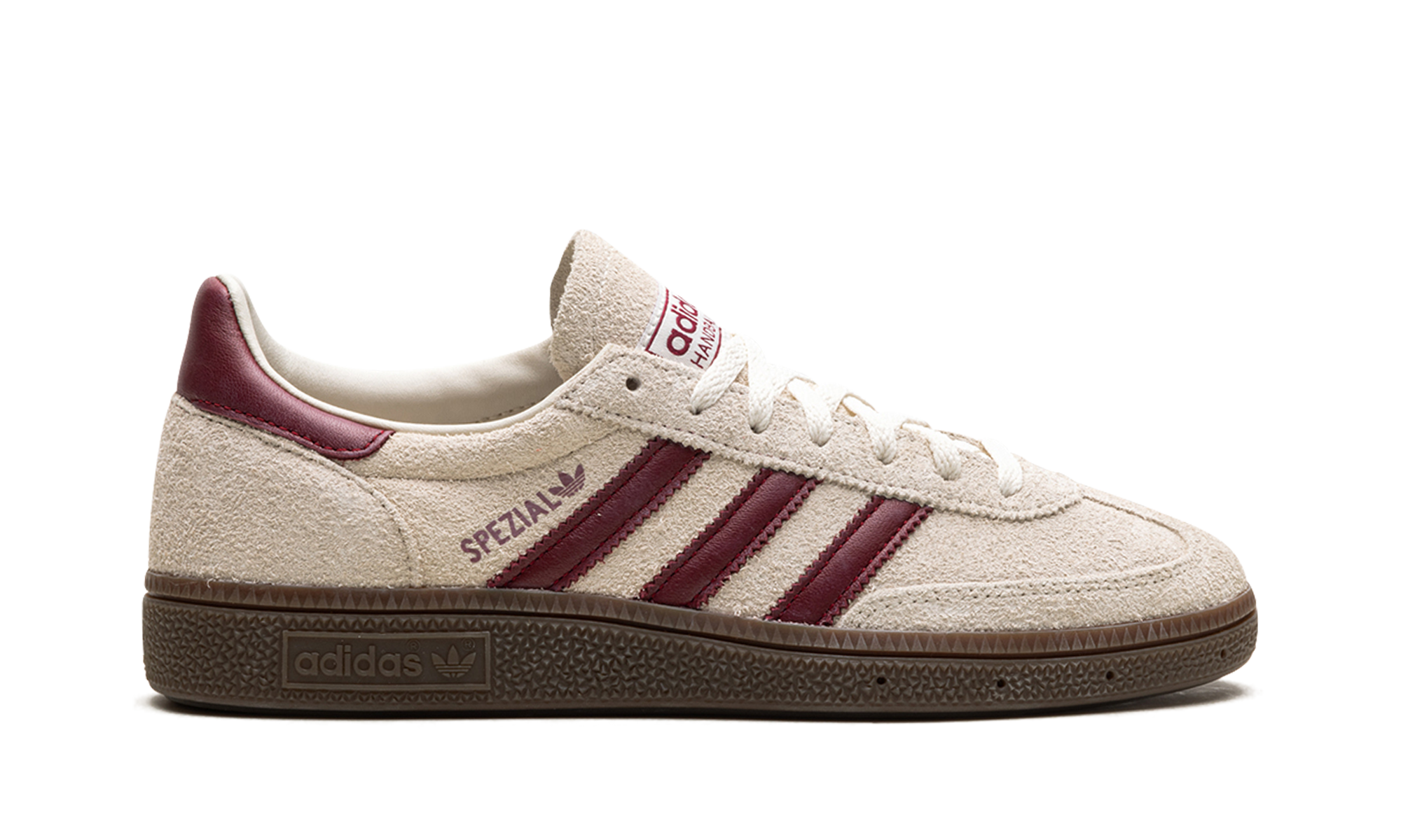 adidas handball spezial off white collegiate burgundy women s+JH8699+right view
