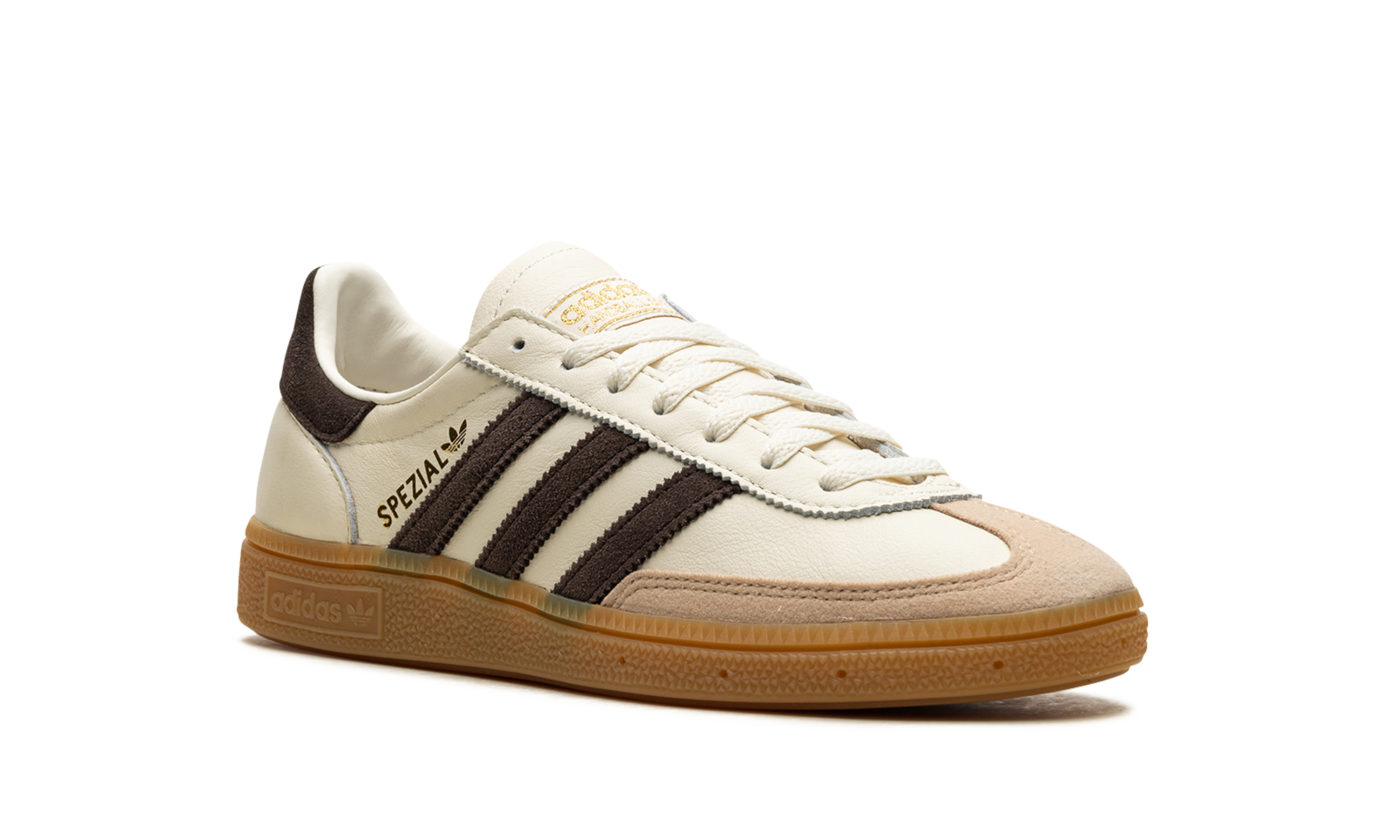adidas handball spezial off white dark brown+IE3709+diagnol right view