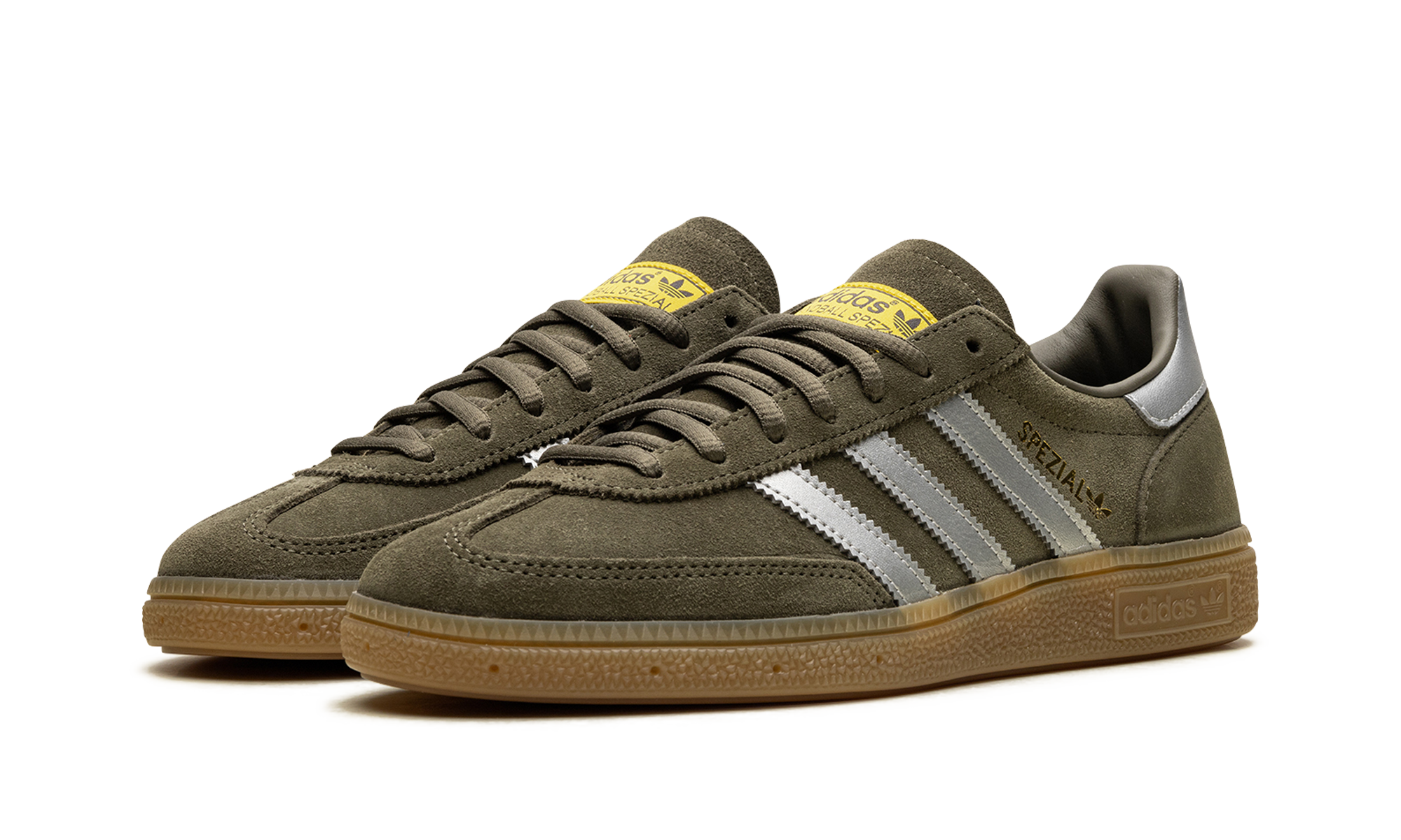 adidas handball spezial olive strata+JH7558+diagnol left view