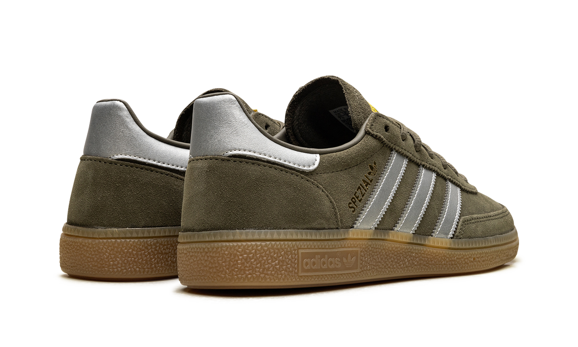 adidas handball spezial olive strata+JH7558+diagnol right behind view