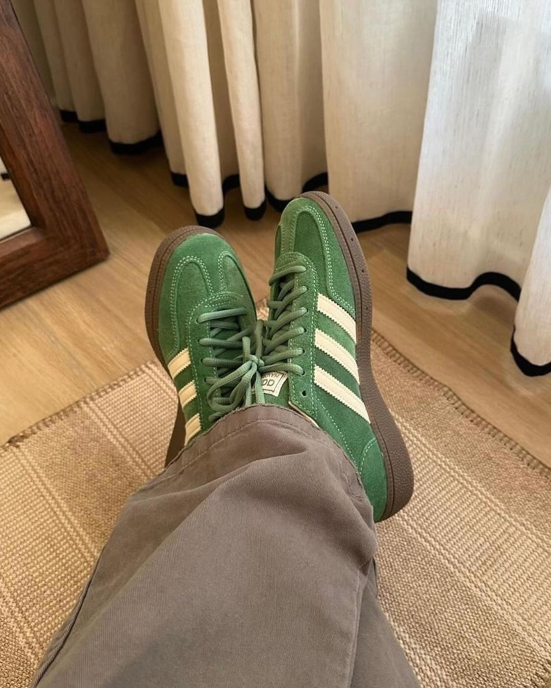 adidas Handball Spezial Preloved Green, Lifestyle View 3, SKU IG6192