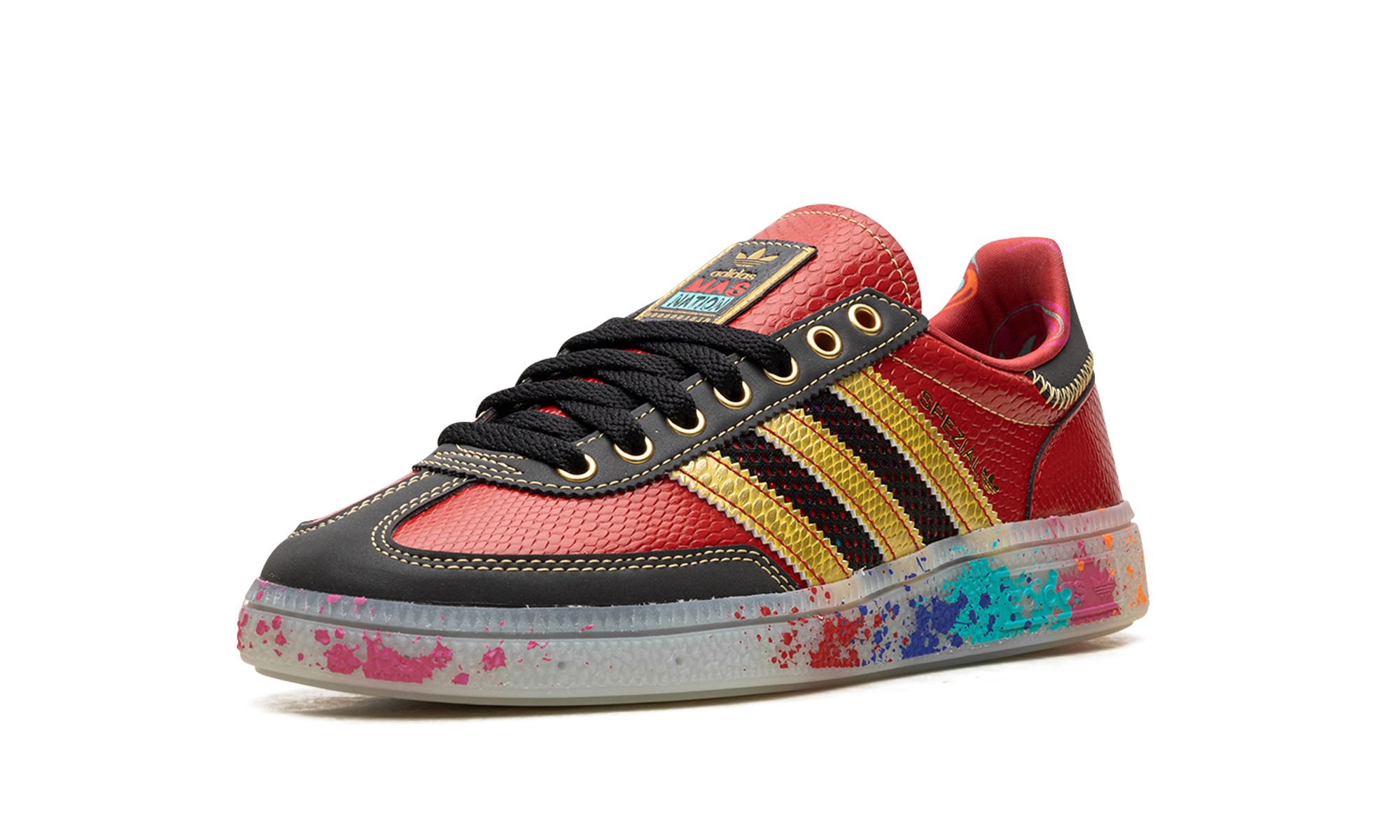 adidas handball spezial s e e d paint splater+ID8617+left diagnol single view