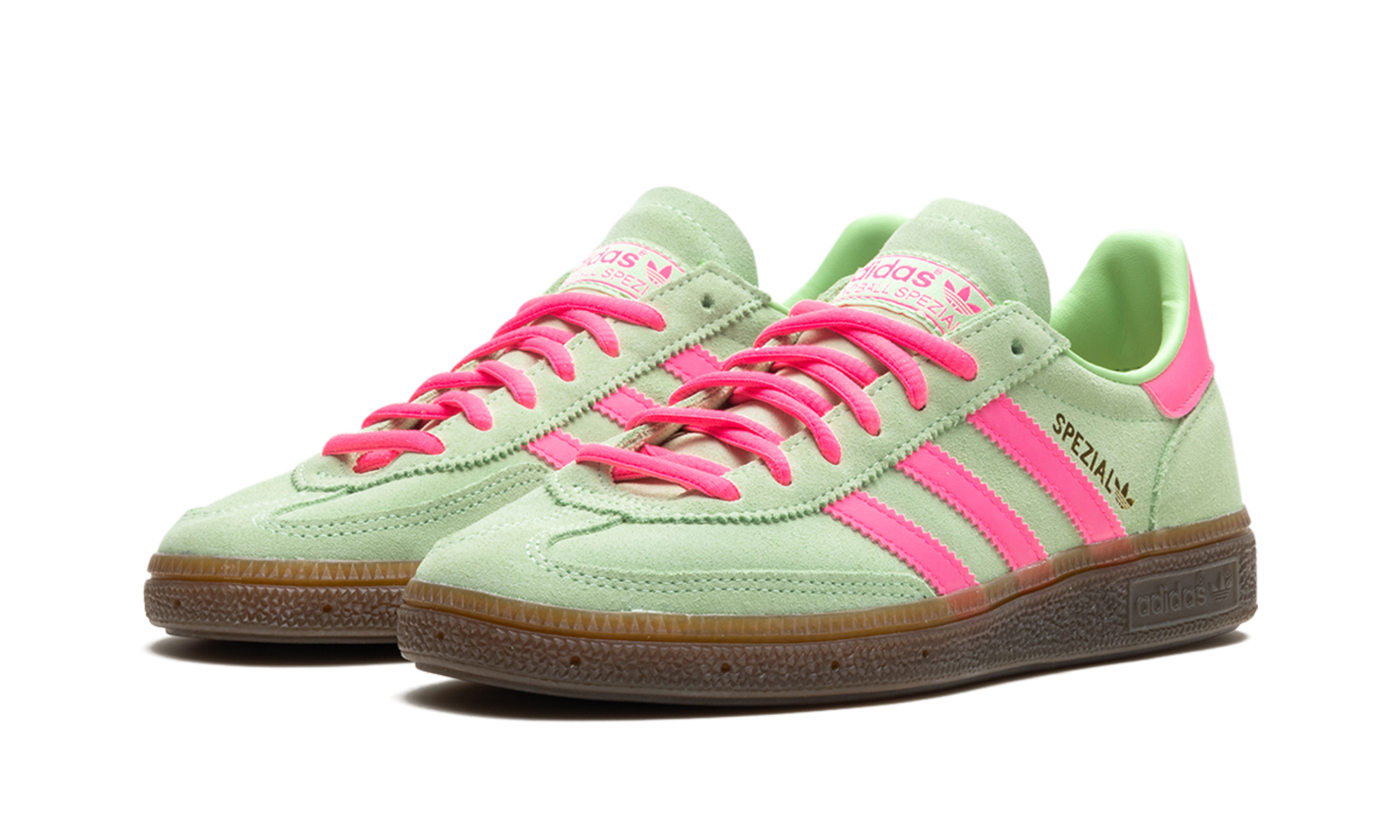 adidas handball spezial semi green spark+IH7498+diagnol left view
