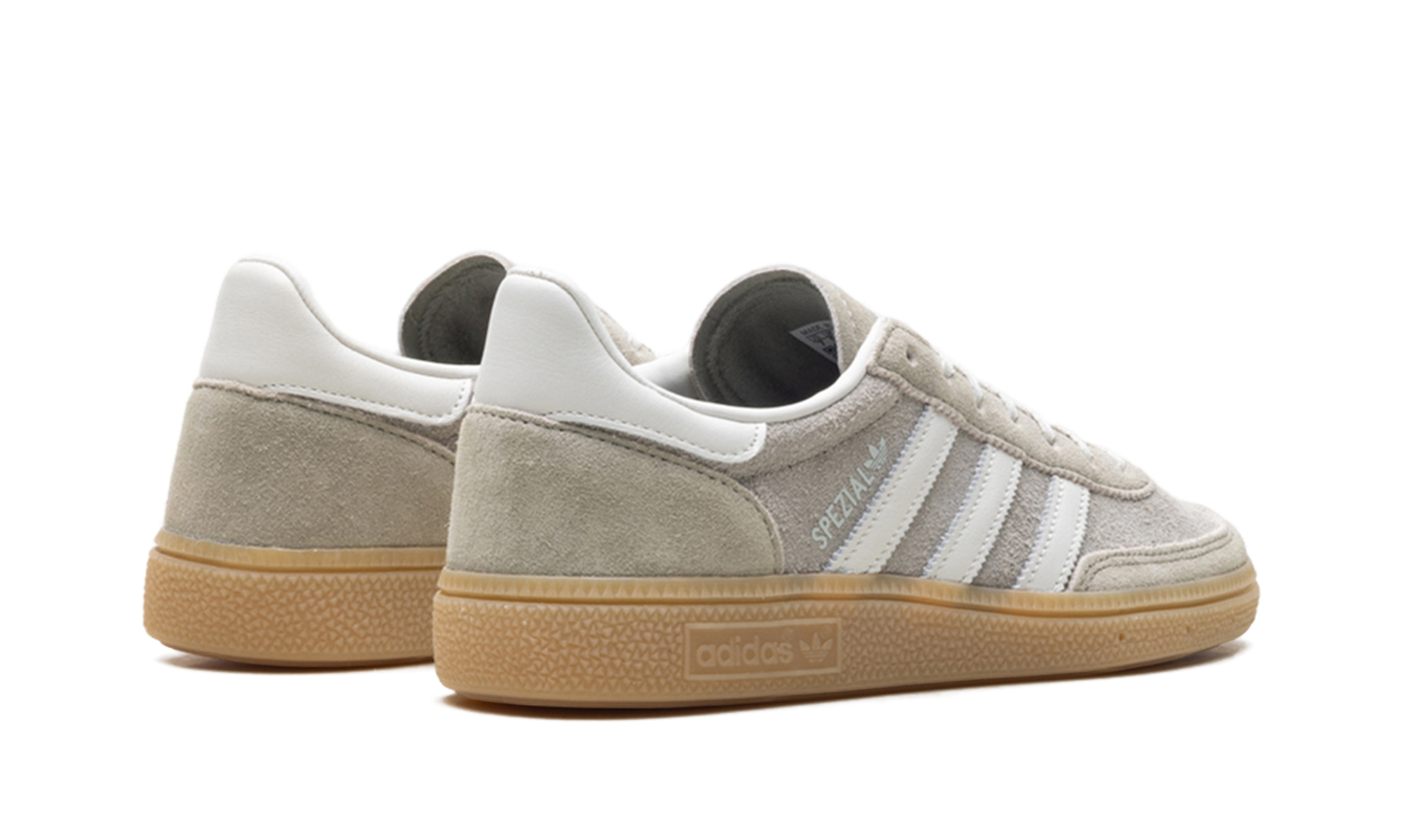 adidas handball spezial silver pebble orbit grey women s+JR0850+diagnol left view