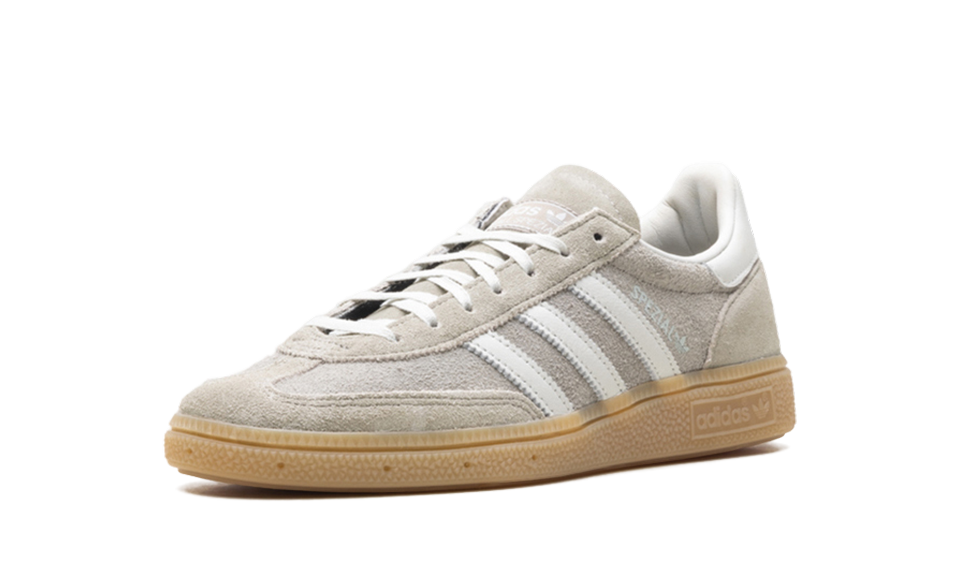 adidas handball spezial silver pebble orbit grey women s+JR0850+diagnol right behind view