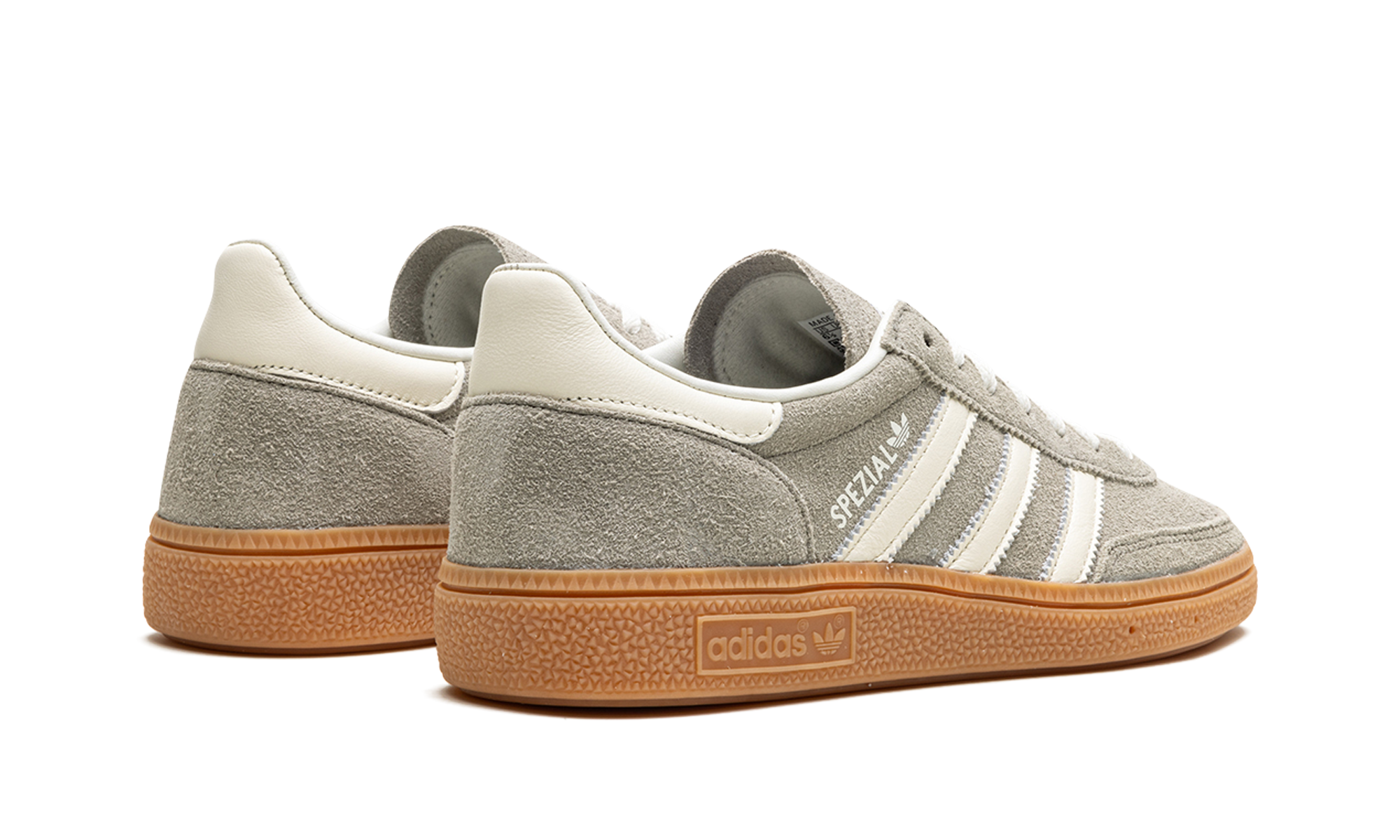 adidas handball spezial silver pebble women s+IG1966+diagnol right behind view