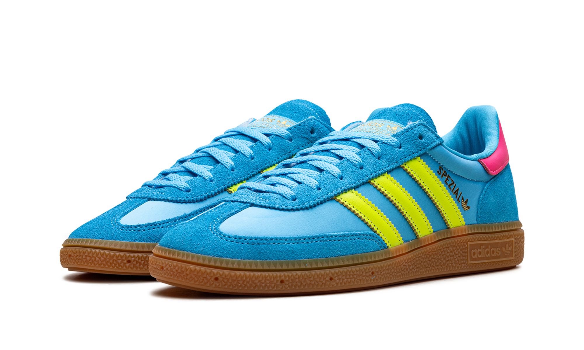 adidas handball spezial sky rush solar yellow lucid pink women s+JH5658+diagnol left view