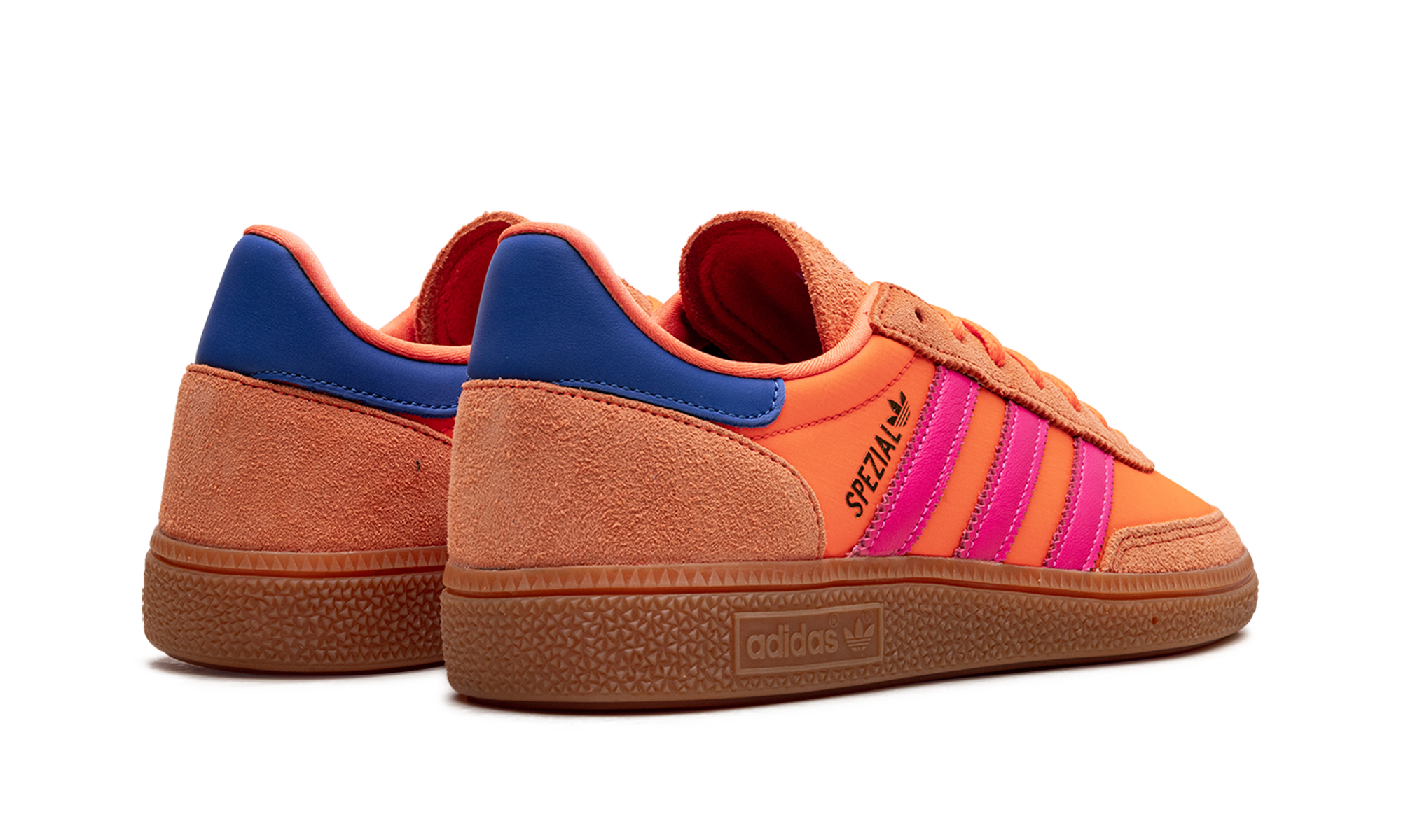 adidas handball spezial solar orange lucid pink women s+JH5659+diagnol right behind view