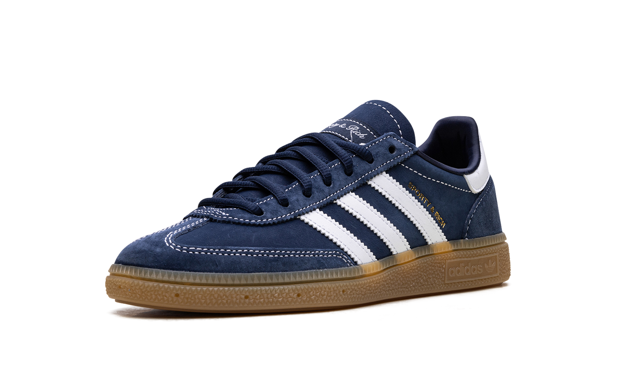 adidas handball spezial sporty rich night indigo+JP7066+left diagnol single view