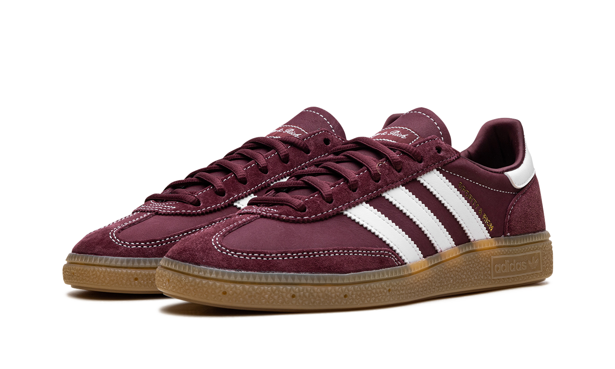 adidas handball spezial sporty rich shadow red+JP7068+diagnol left view
