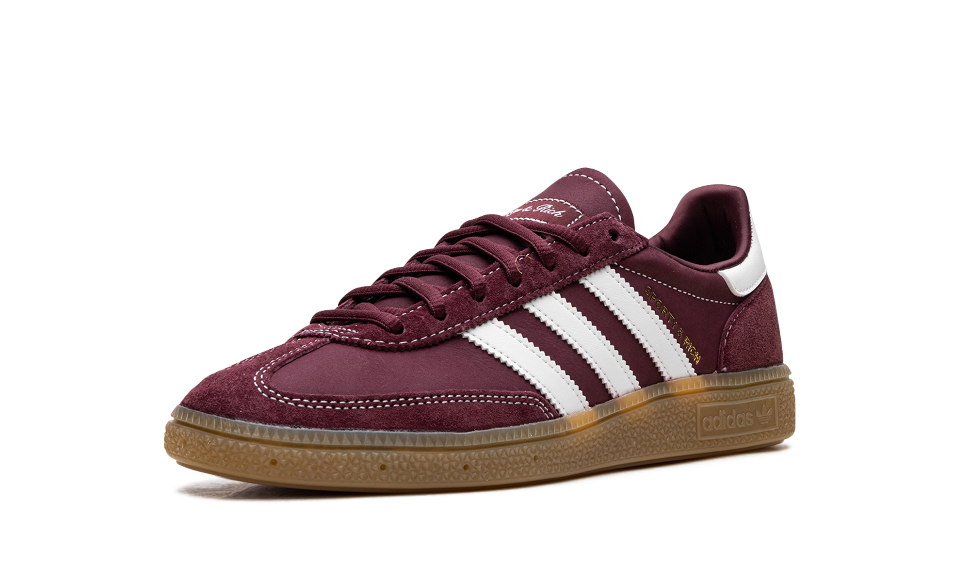 adidas handball spezial sporty rich shadow red+JP7068+left diagnol single view