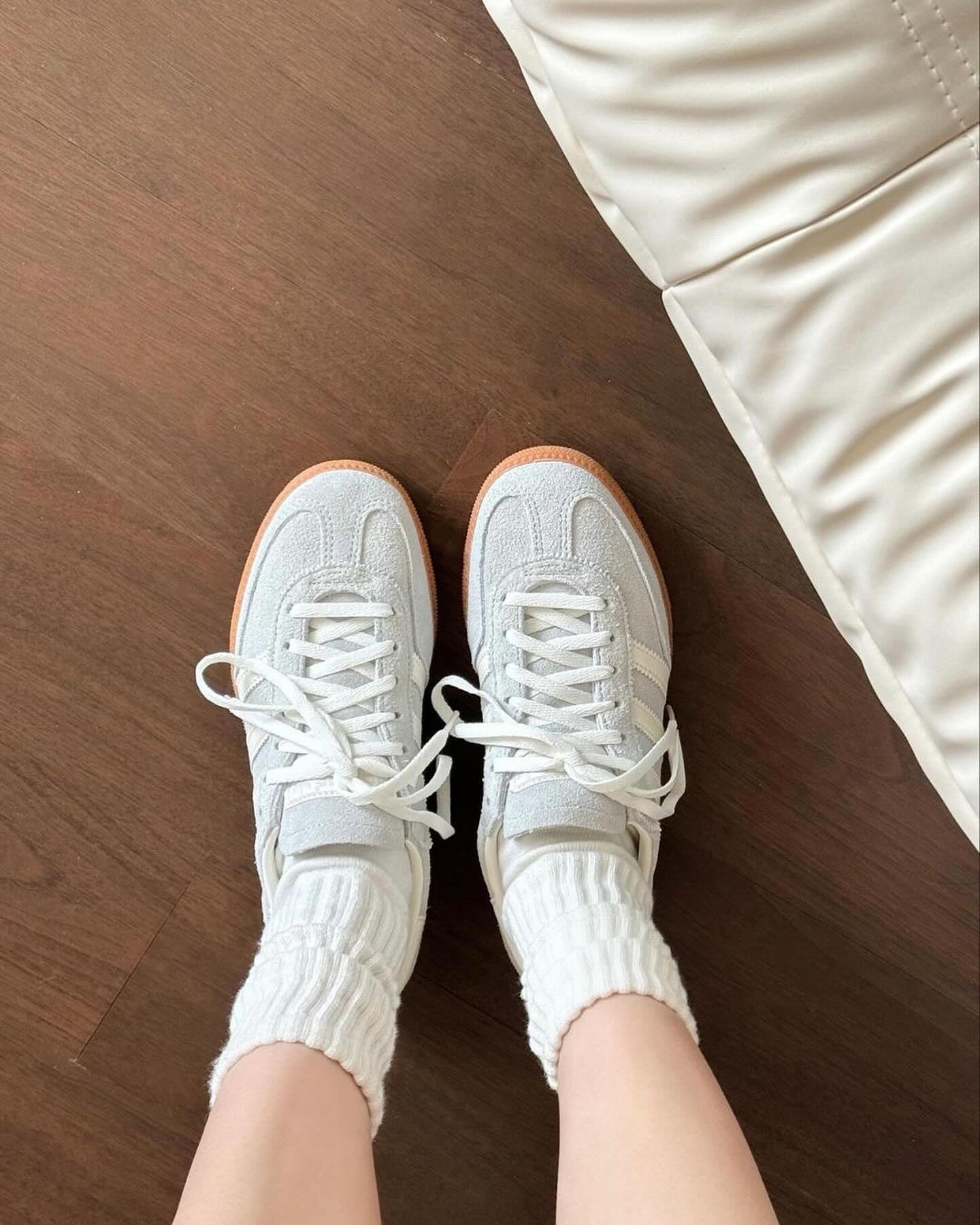adidas Handball Spezial Wonder Silver Gum (Women's), Lifestyle View 2, SKU IF6491