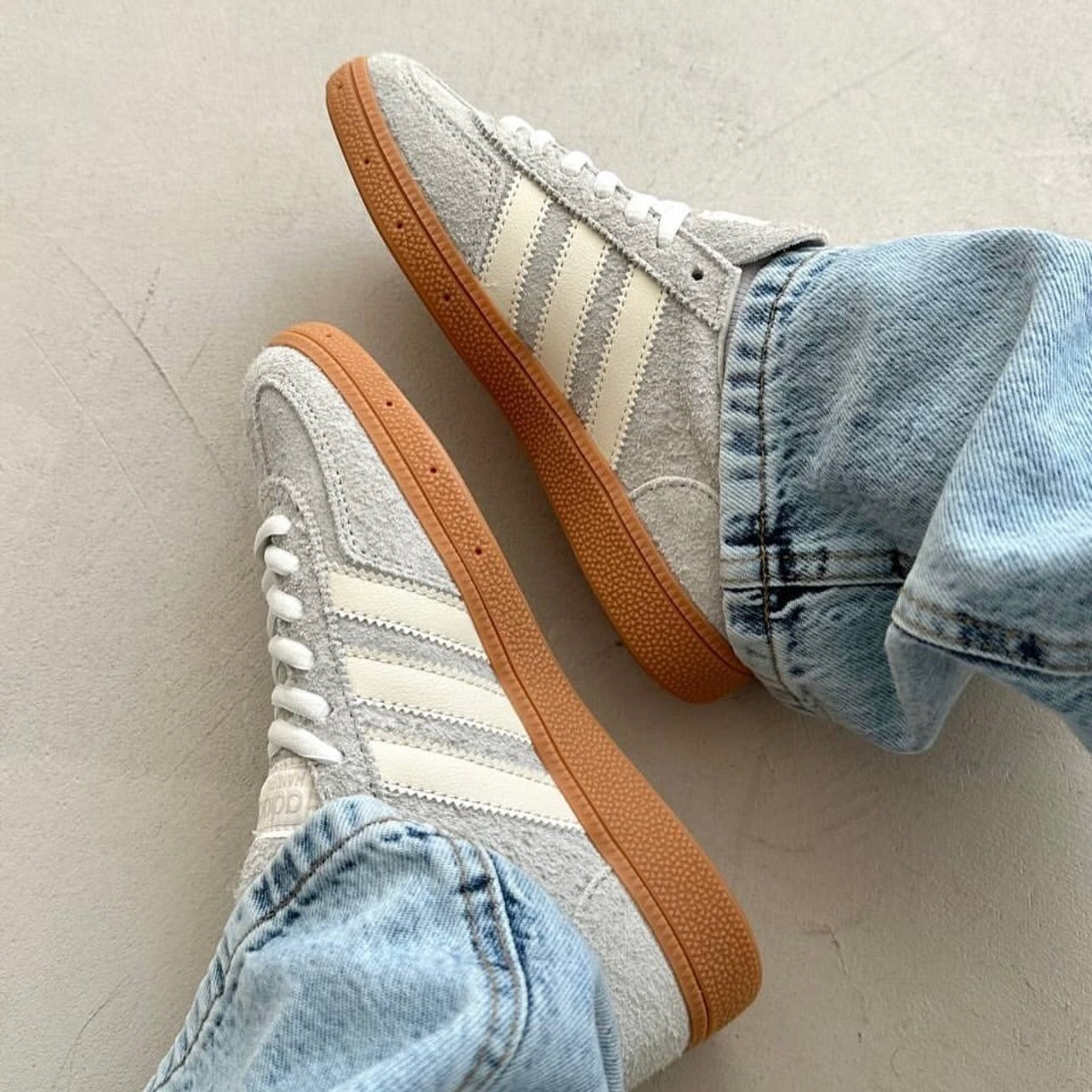 adidas Handball Spezial Wonder Silver Gum (Women's), Lifestyle View 5, SKU IF6491