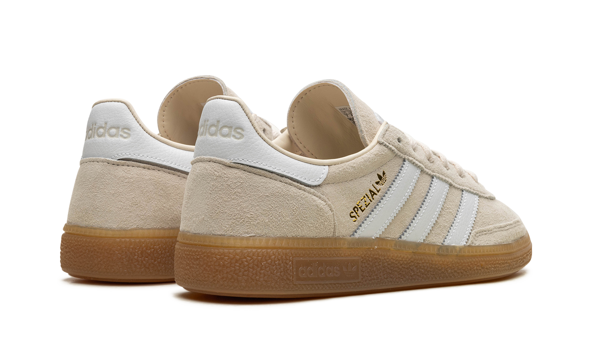 adidas handball spezial wonder white+ID8778+diagnol right behind view