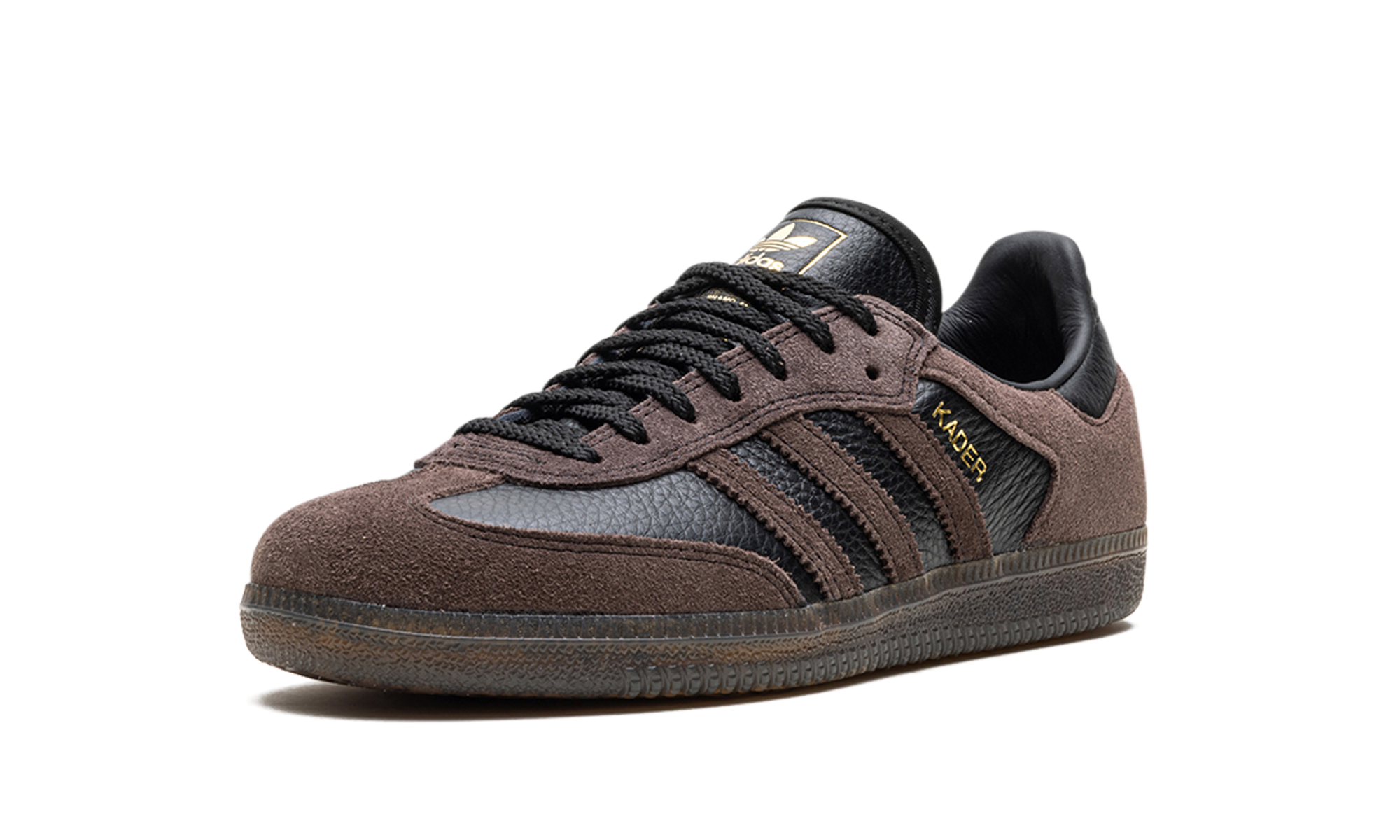 adidas samba adv kader sylla brown gum+IF9235+left diagnol single view