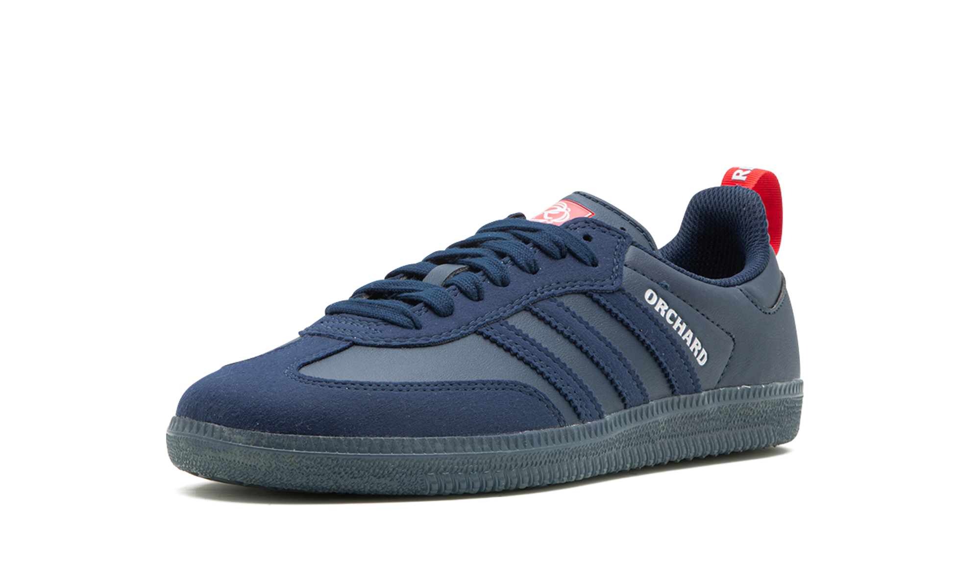 adidas samba adv orchard skateshop new england revolution+IG7925+left diagnol single view