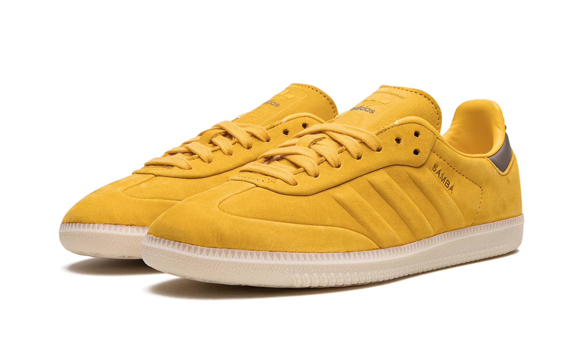 adidas samba bold gold+IG7601+diagnol left view
