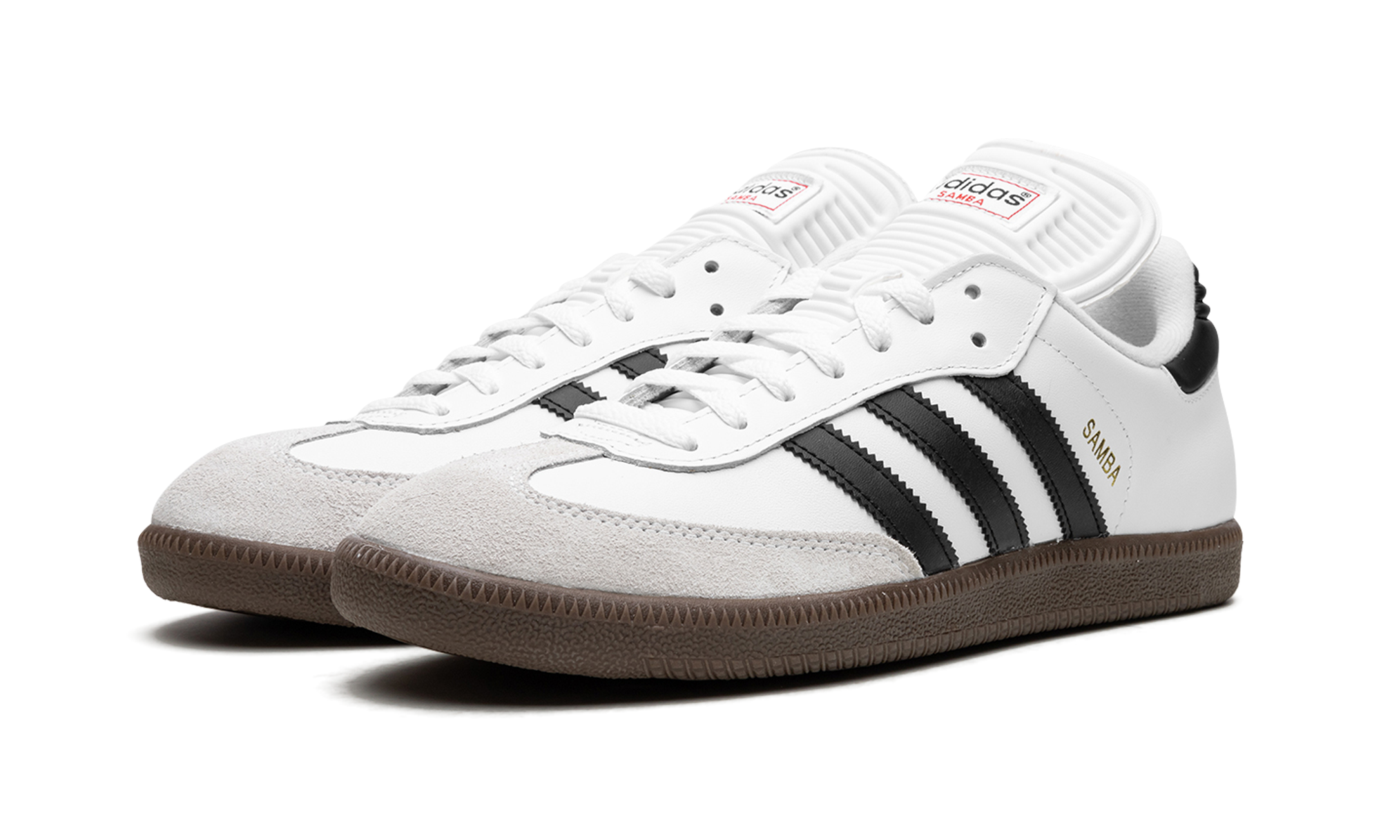 adidas samba classic white+772109+diagnol left view