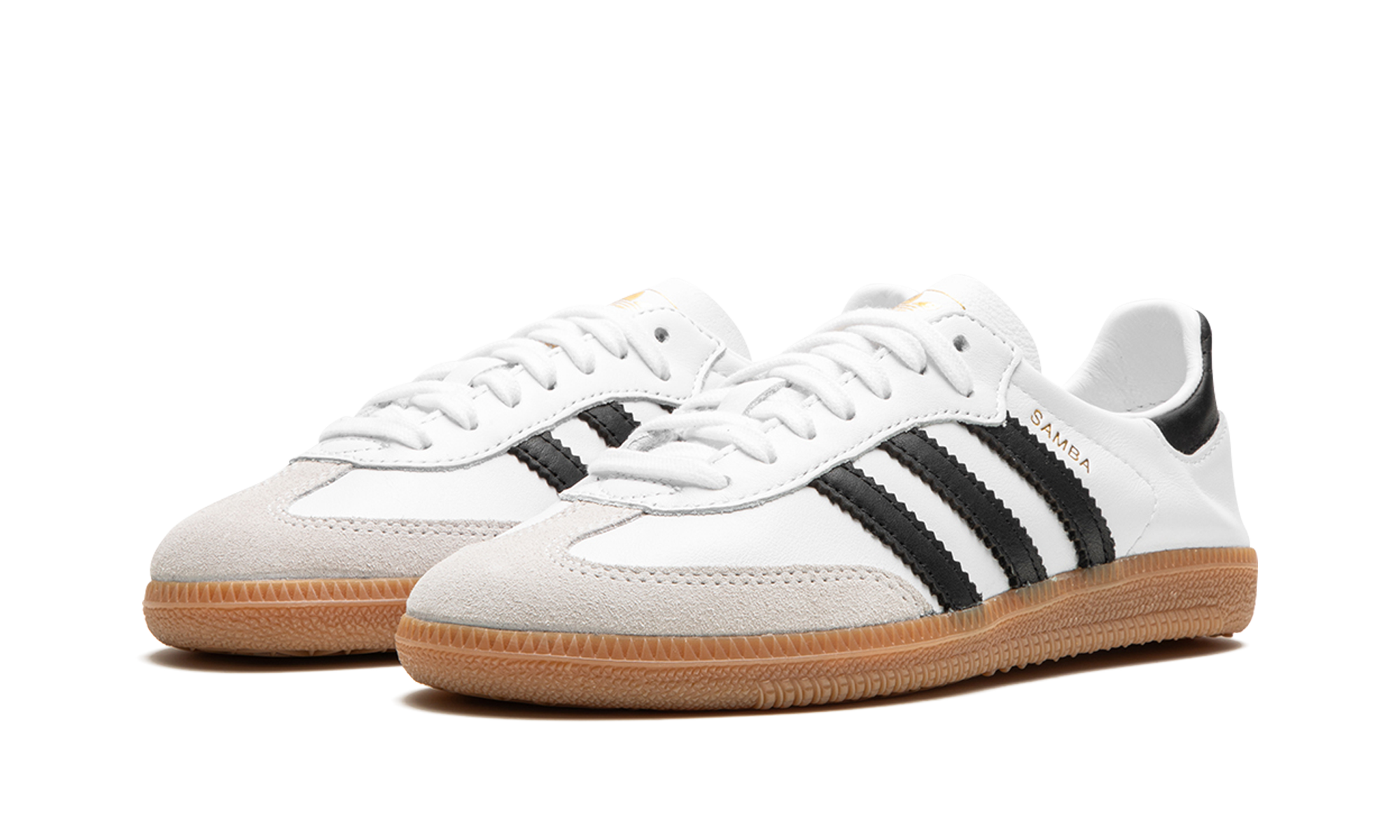 adidas samba decon white black gum+IF0642+diagnol left view