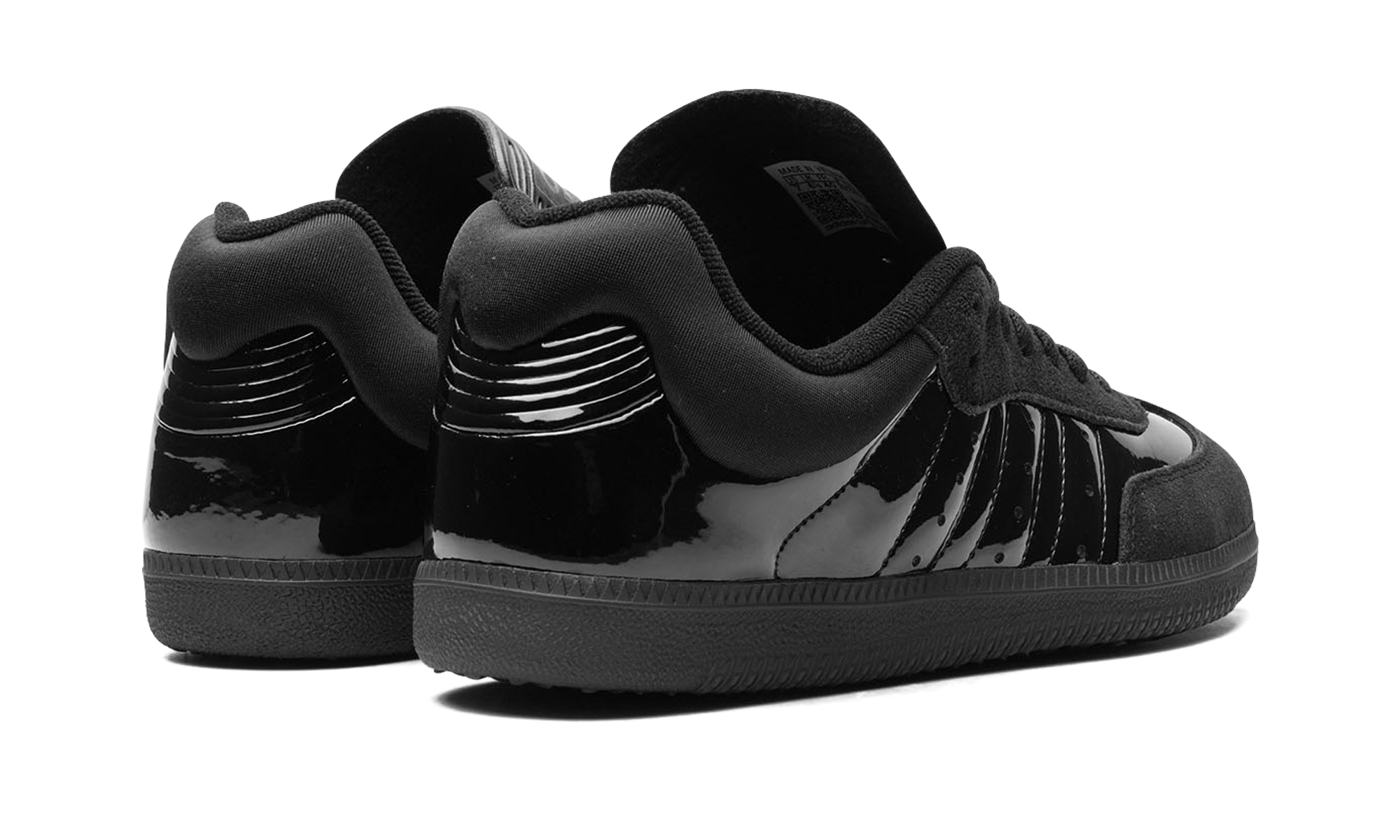 adidas samba dingyun zhang black+IE3176+diagnol right behind view