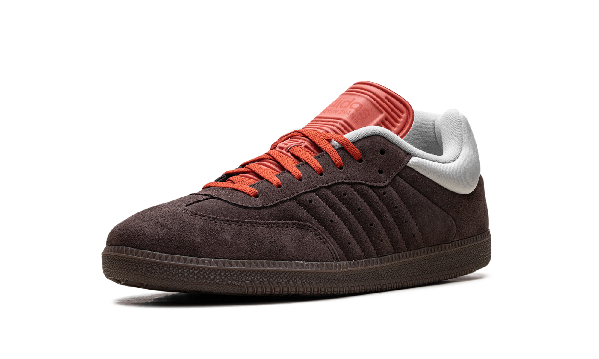 adidas samba dingyun zhang oxidized brown+IF9704+left diagnol single view