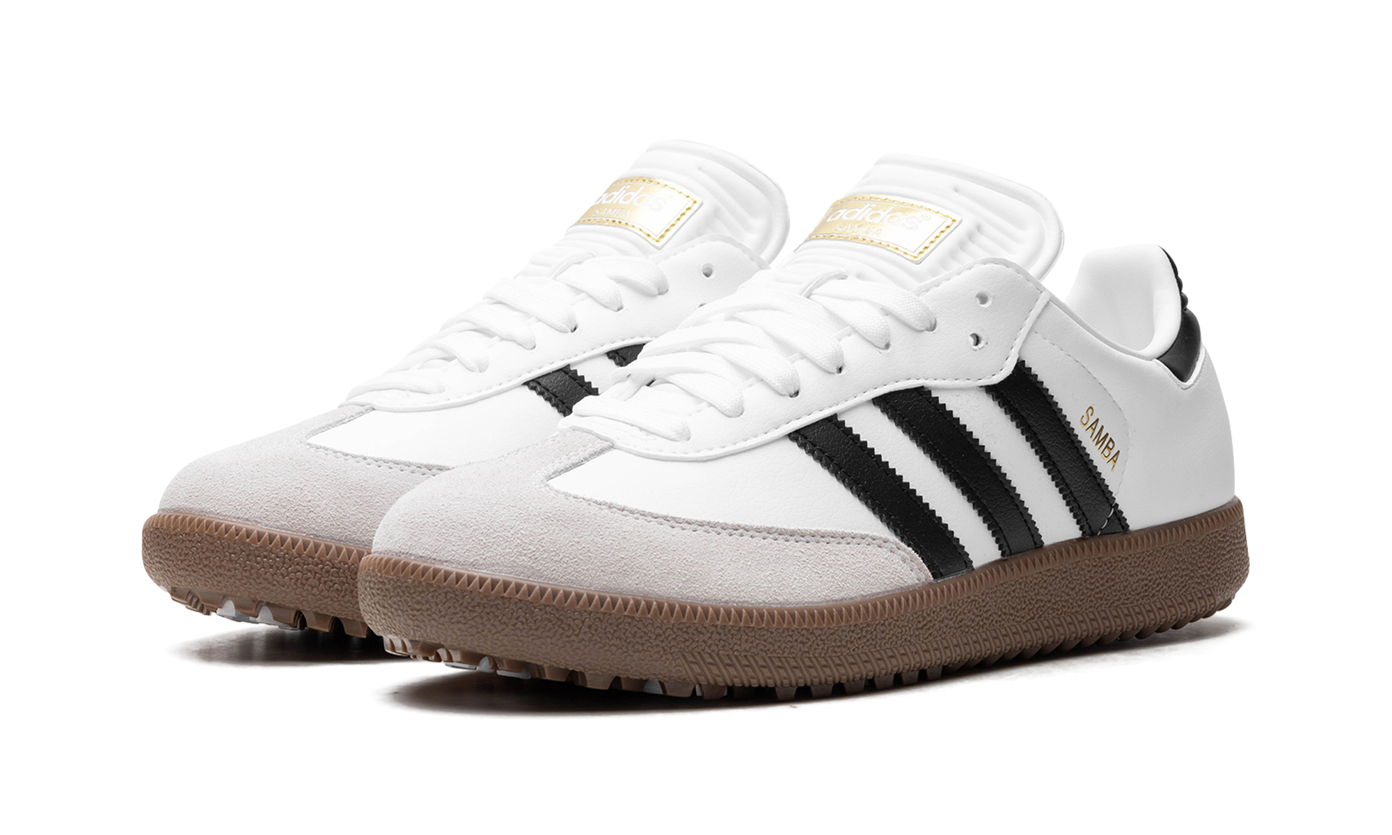 adidas samba golf cloud white core black gum+IH5167+diagnol left view
