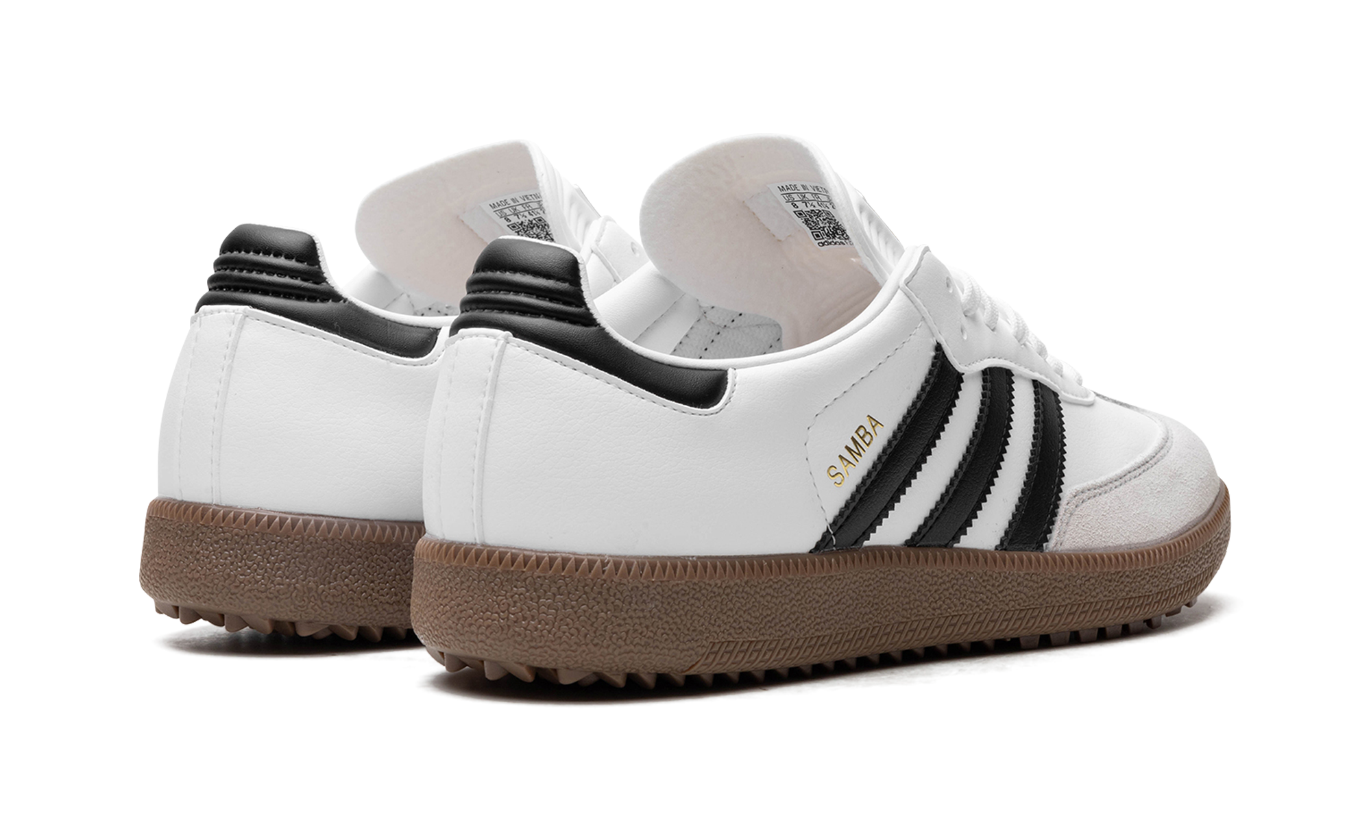 adidas samba golf cloud white core black gum+IH5167+diagnol right behind view