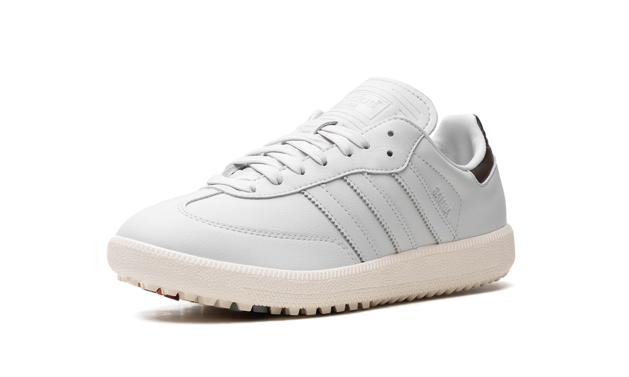 adidas samba golf grey brown+ID9297+left diagnol single view