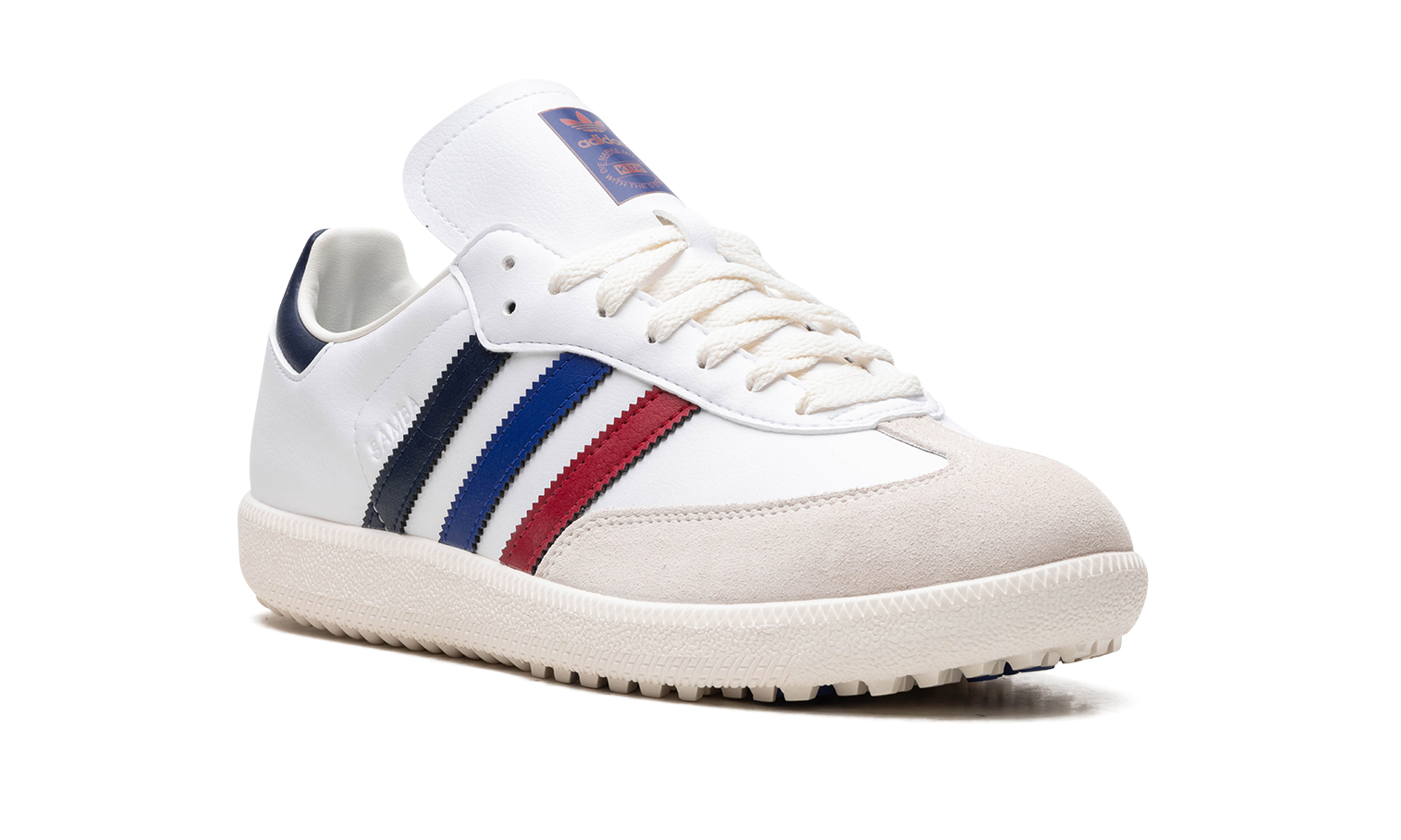 adidas samba golf kith red blue navy+JH8176+diagnol right view