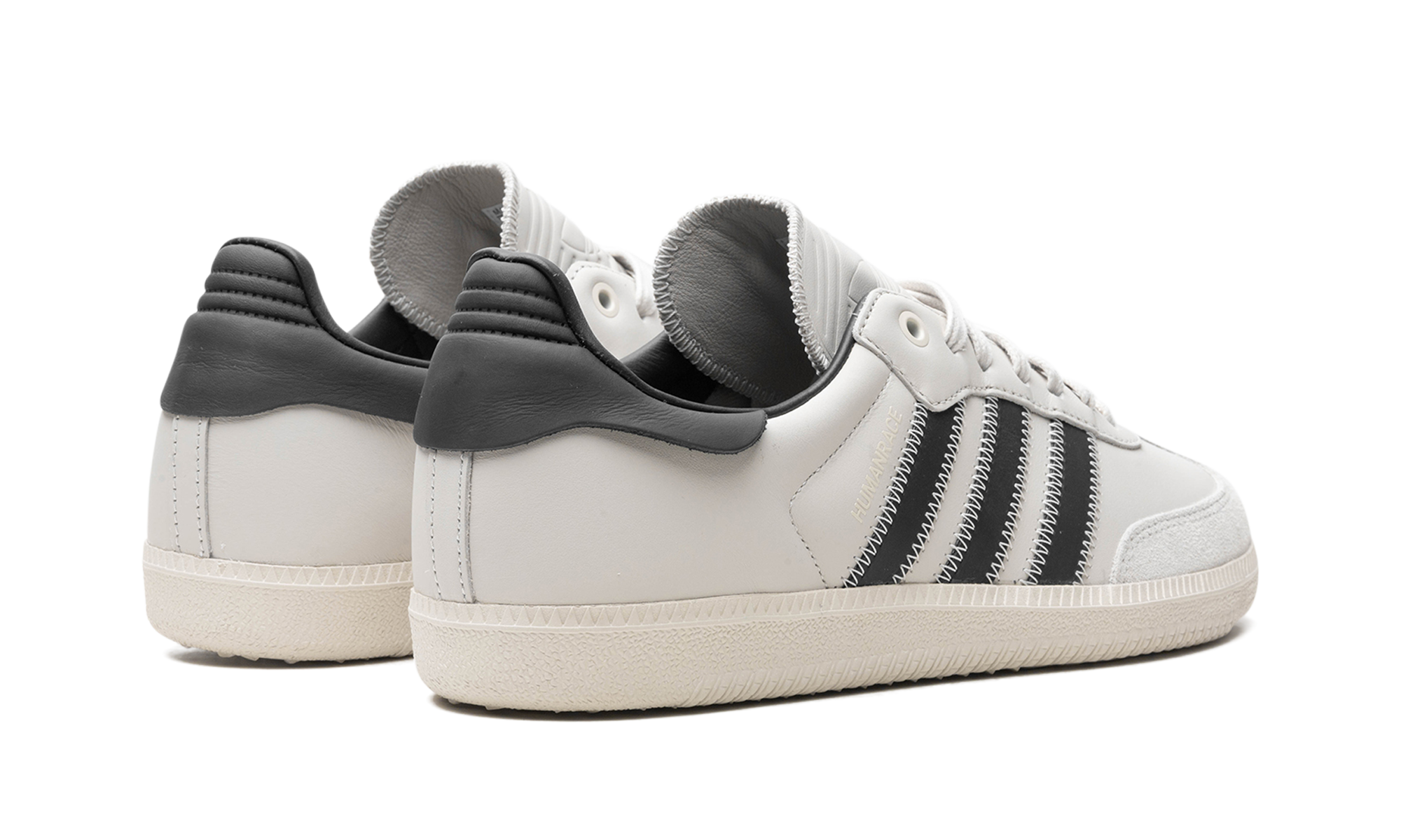 adidas samba humanrace core black+ID9065+diagnol right behind view