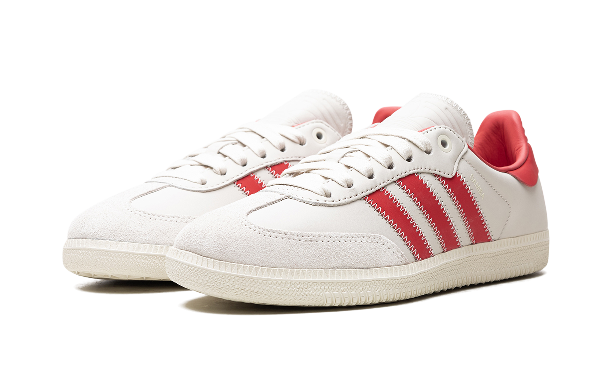 adidas samba humanrace glory red+ID9066+diagnol left view