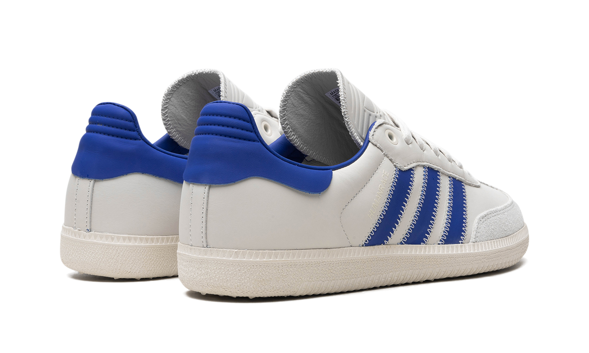 adidas samba humanrace navy aluminum+IG2088+diagnol right behind view