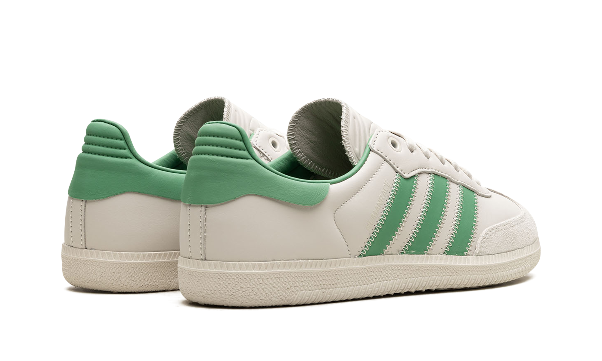 adidas samba humanrace preloved green+ID9064+diagnol right behind view
