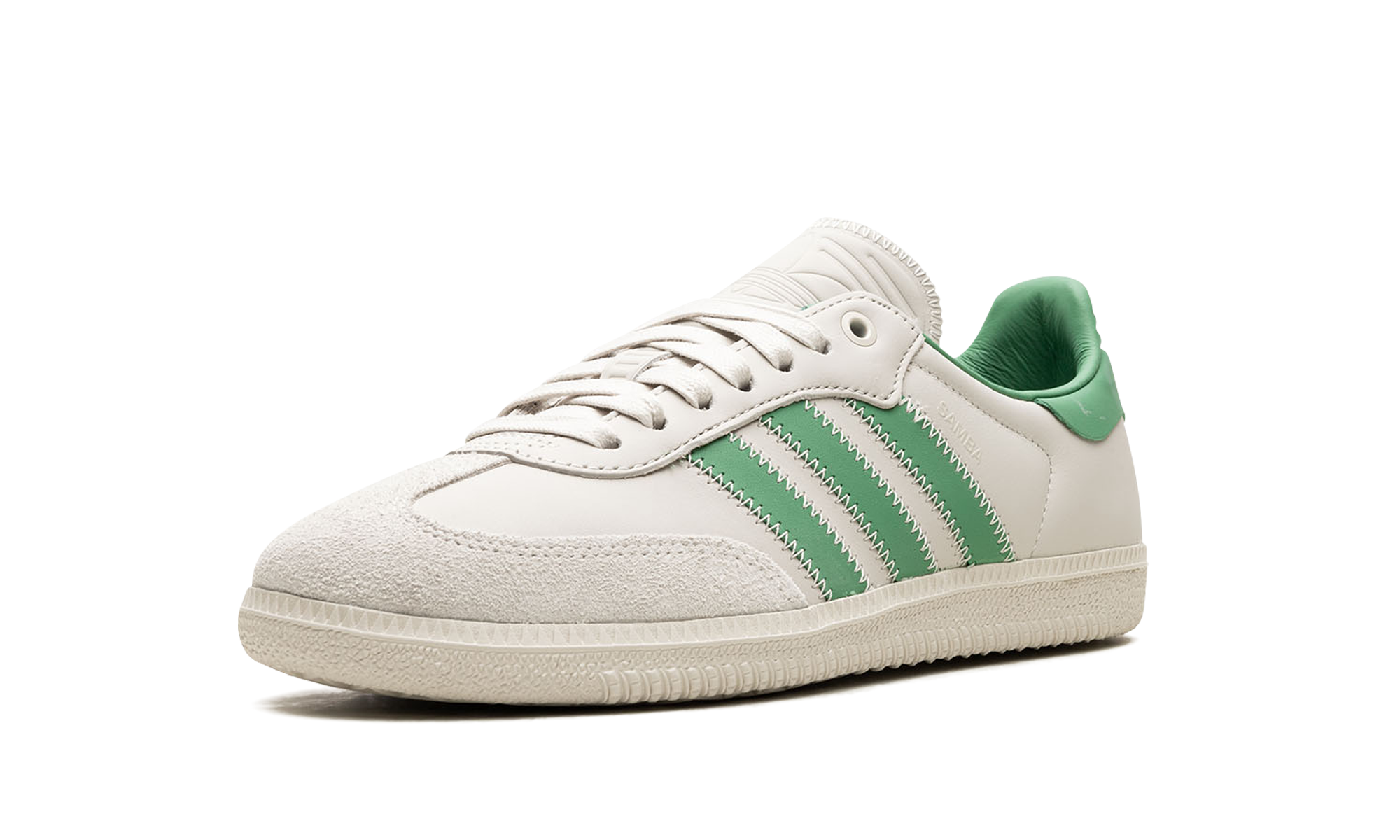 adidas samba humanrace preloved green+ID9064+left diagnol single view