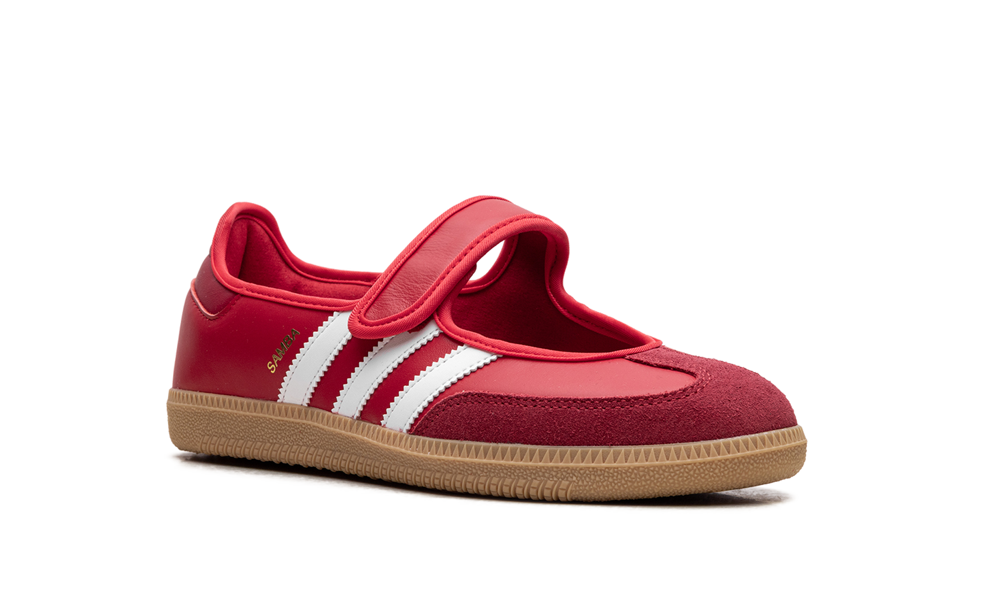 adidas samba jane scarlet white gum women s+JQ6446+diagnol right view