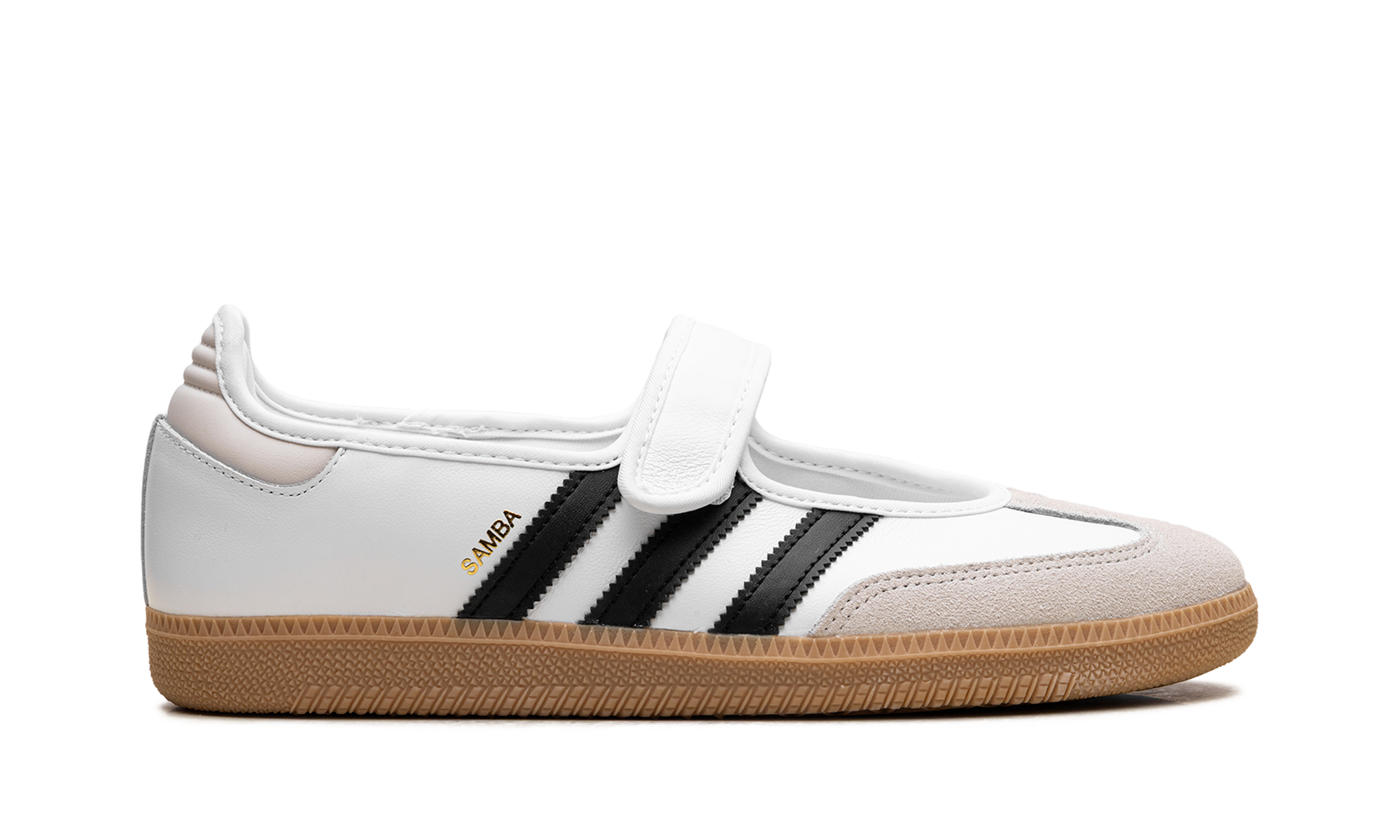 adidas samba jane white black gum women s+JR1402+right view