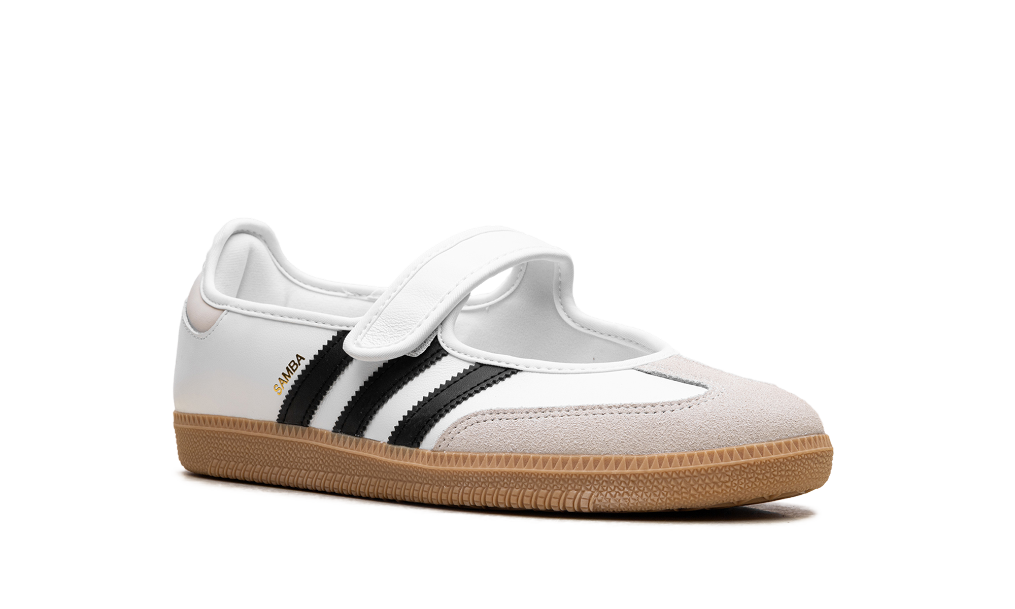 adidas samba jane white black gum women s+JR1402+diagnol right view